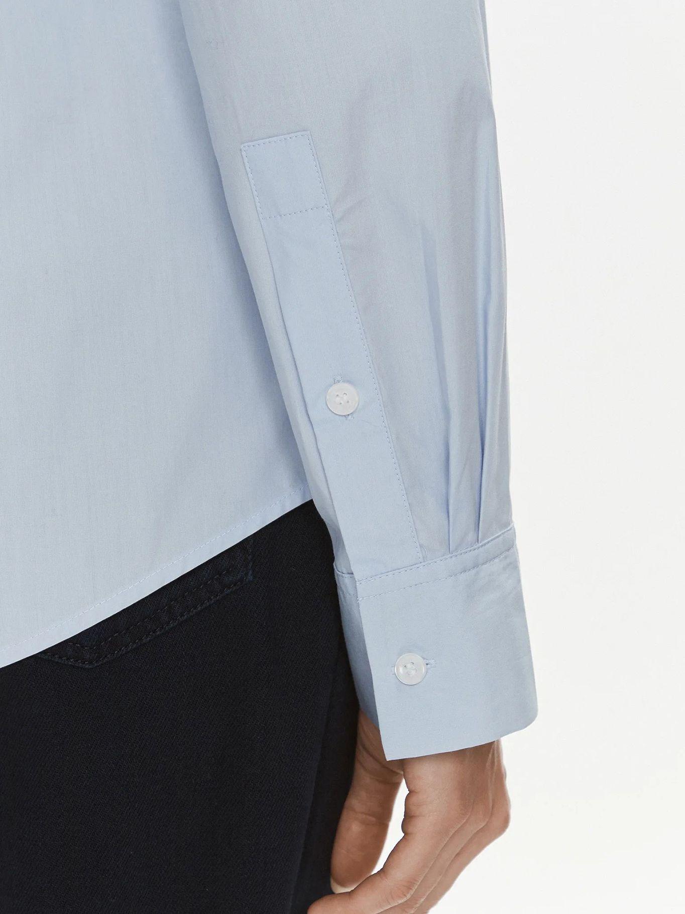 CAMISA SOLID E ALGODÓN ORGÁNICO CELESTE TOMMY HILFIGER-4