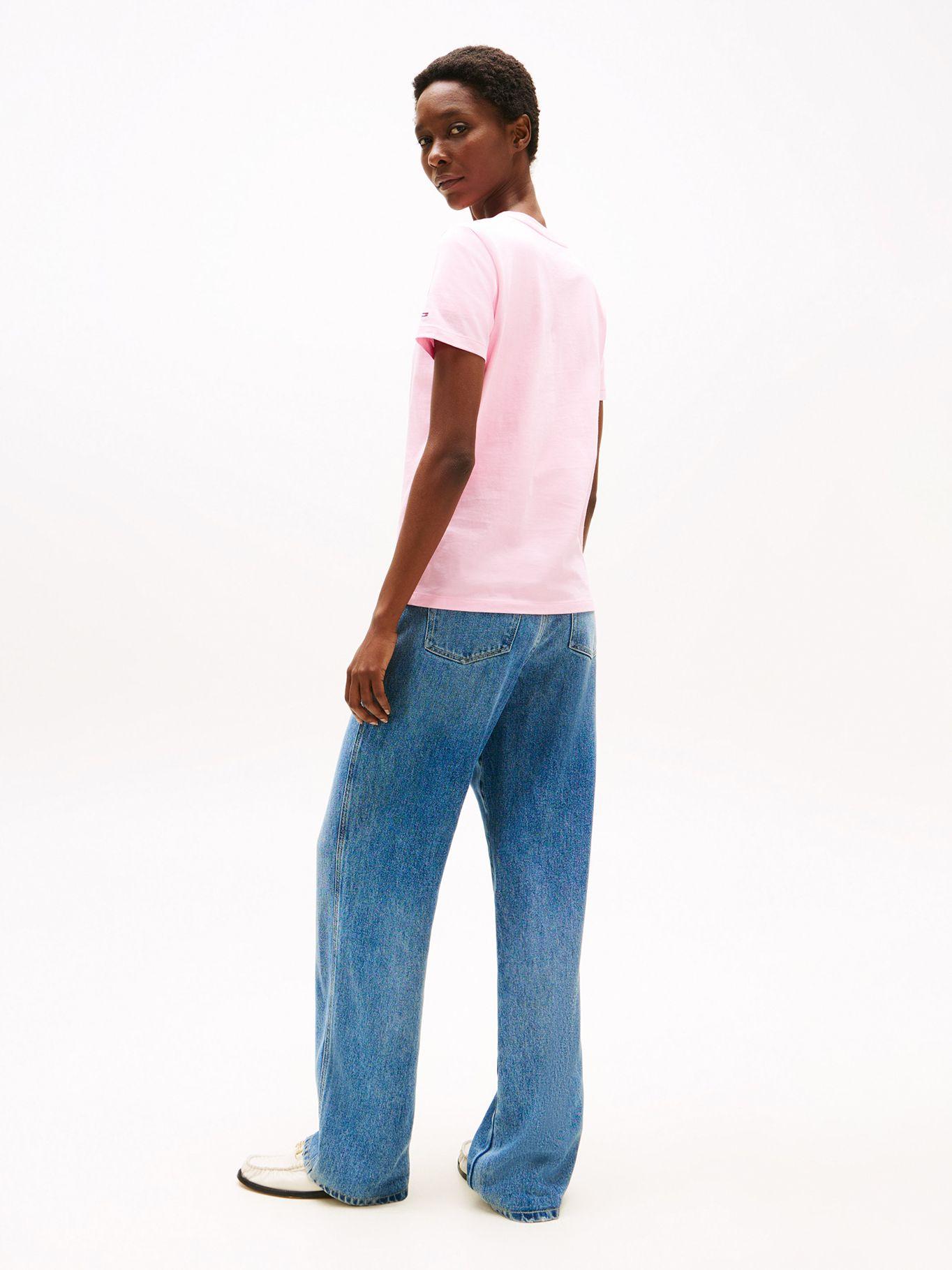 Polera Con Logo Bordado Rosado TOL Tommy Hilfiger-2