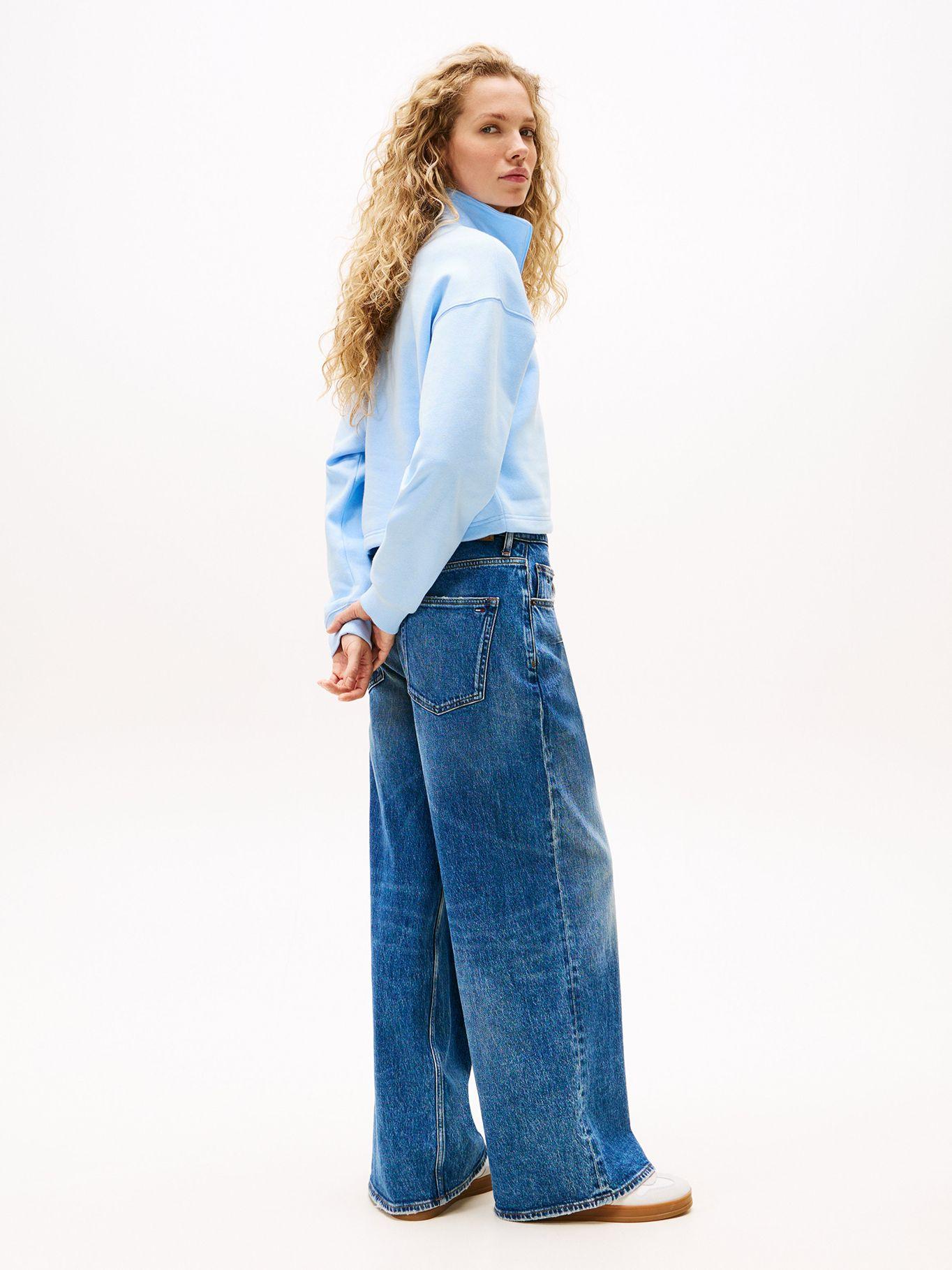 Polerón Relaxed Cropped  Celeste C1T Tommy Jeans-2