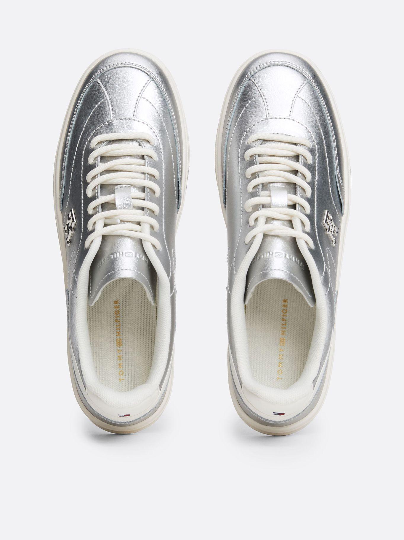 Zapatillas Heritage Metalizado Gris Tommy Hilfiger-2