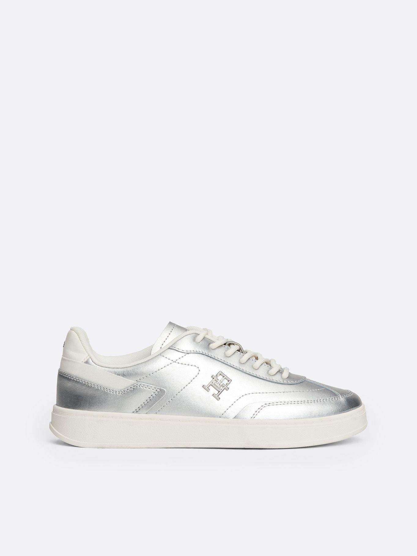 Zapatillas Heritage Metalizado Gris Tommy Hilfiger-4