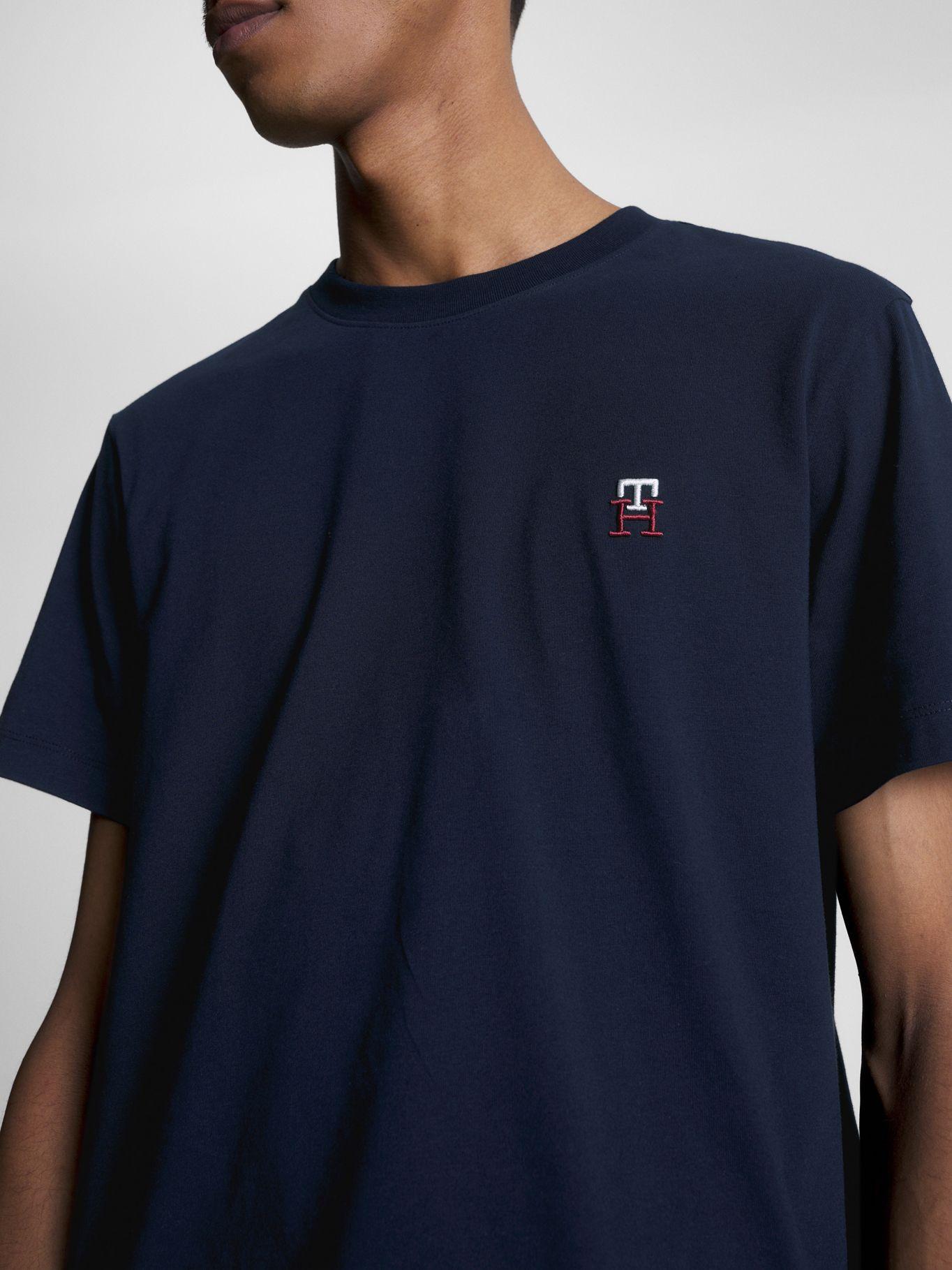 Polera Small Monogram Azul Tommy Hilfiger-3