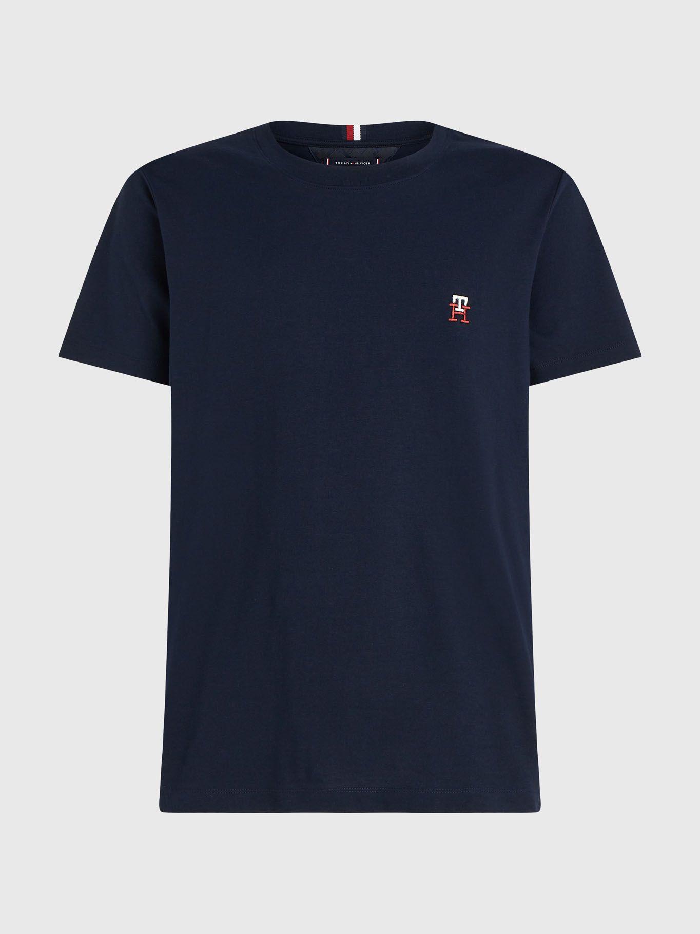 Polera Small Monogram Azul Tommy Hilfiger-4
