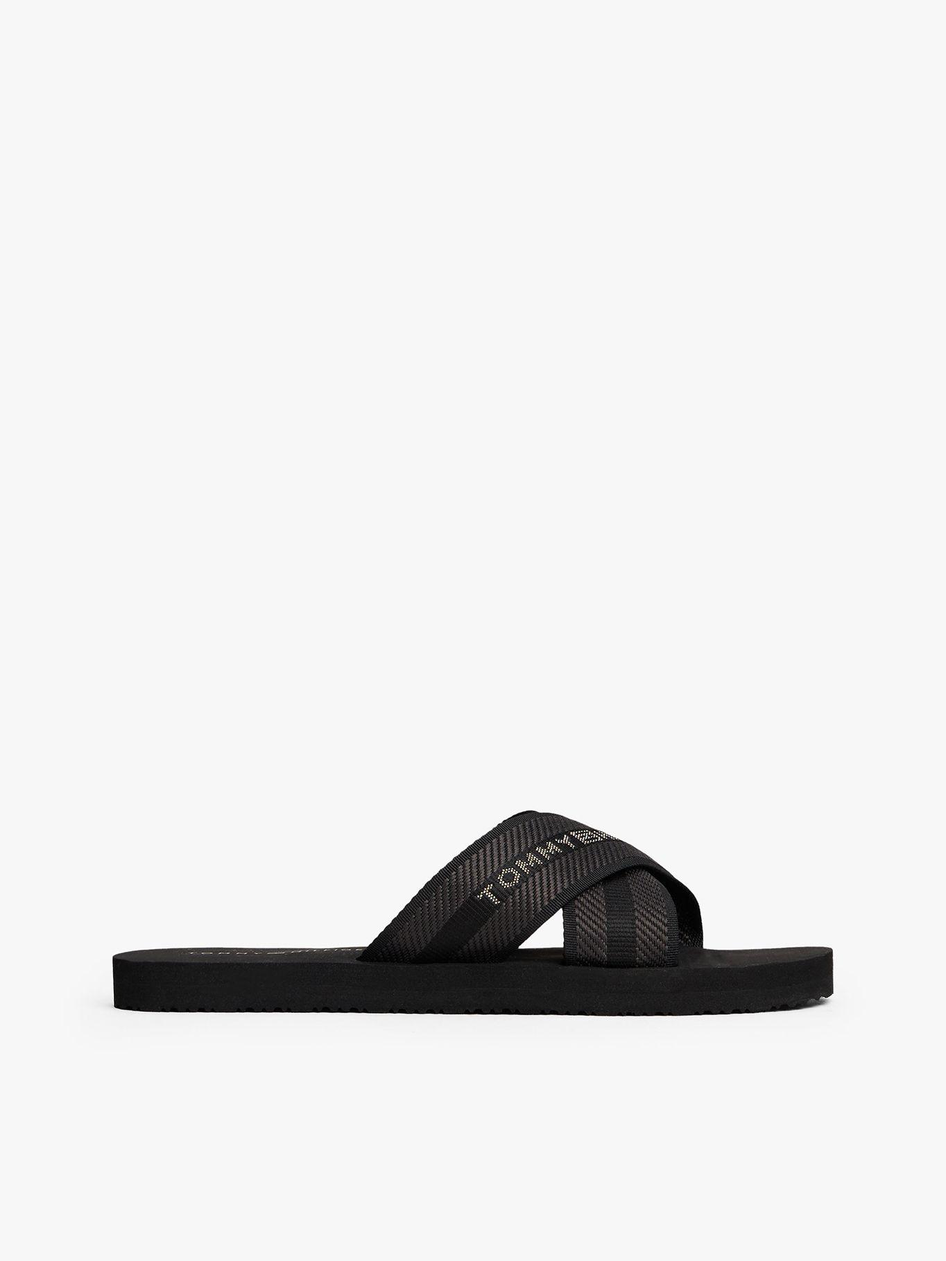 Sandalias Cross Strap Con Logo-4
