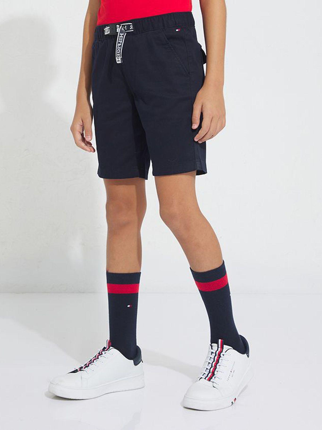 Short Chino con Logo Monotype Azul Tommy Hilfiger-0