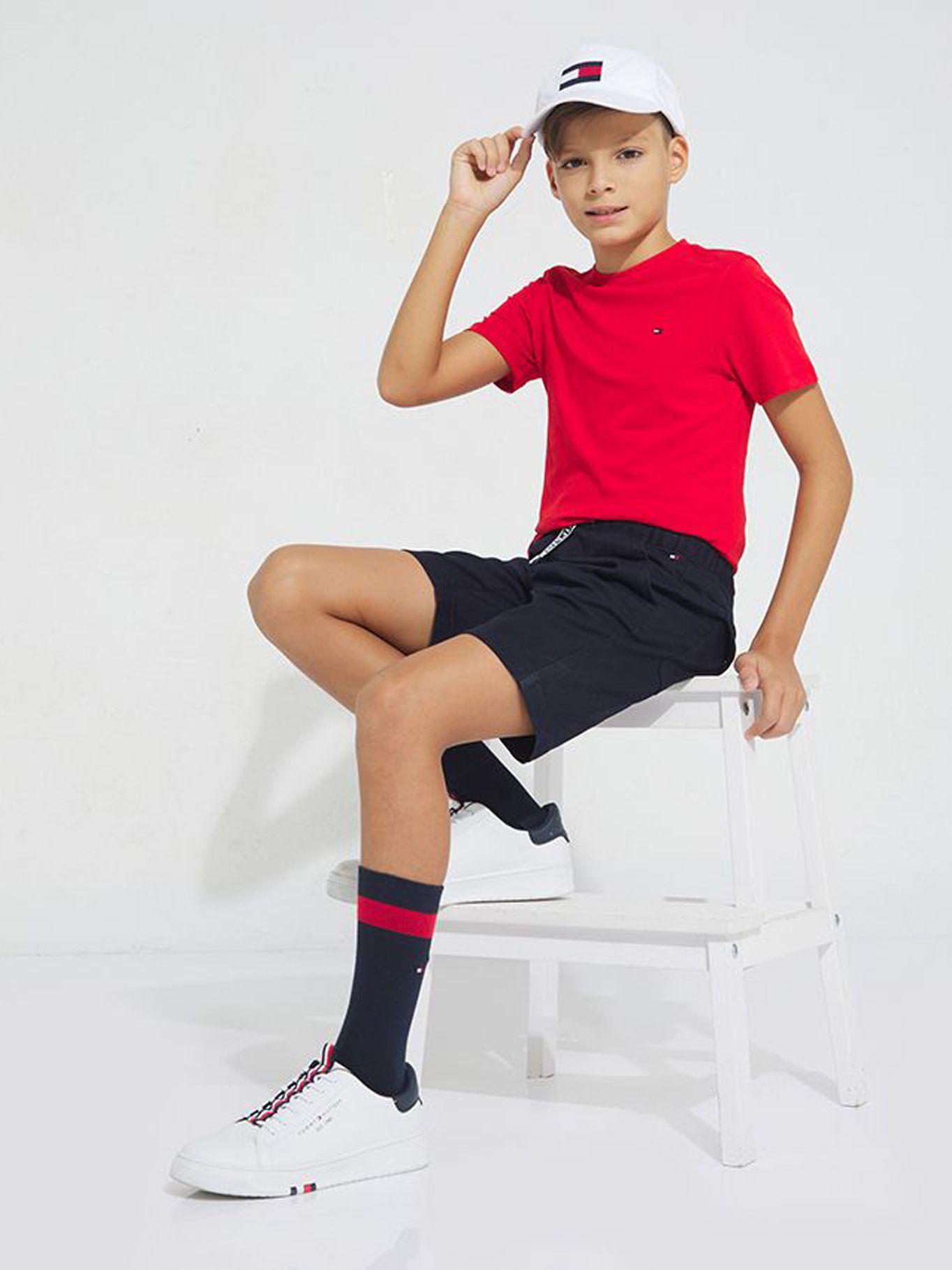 Short Chino con Logo Monotype Azul Tommy Hilfiger-3