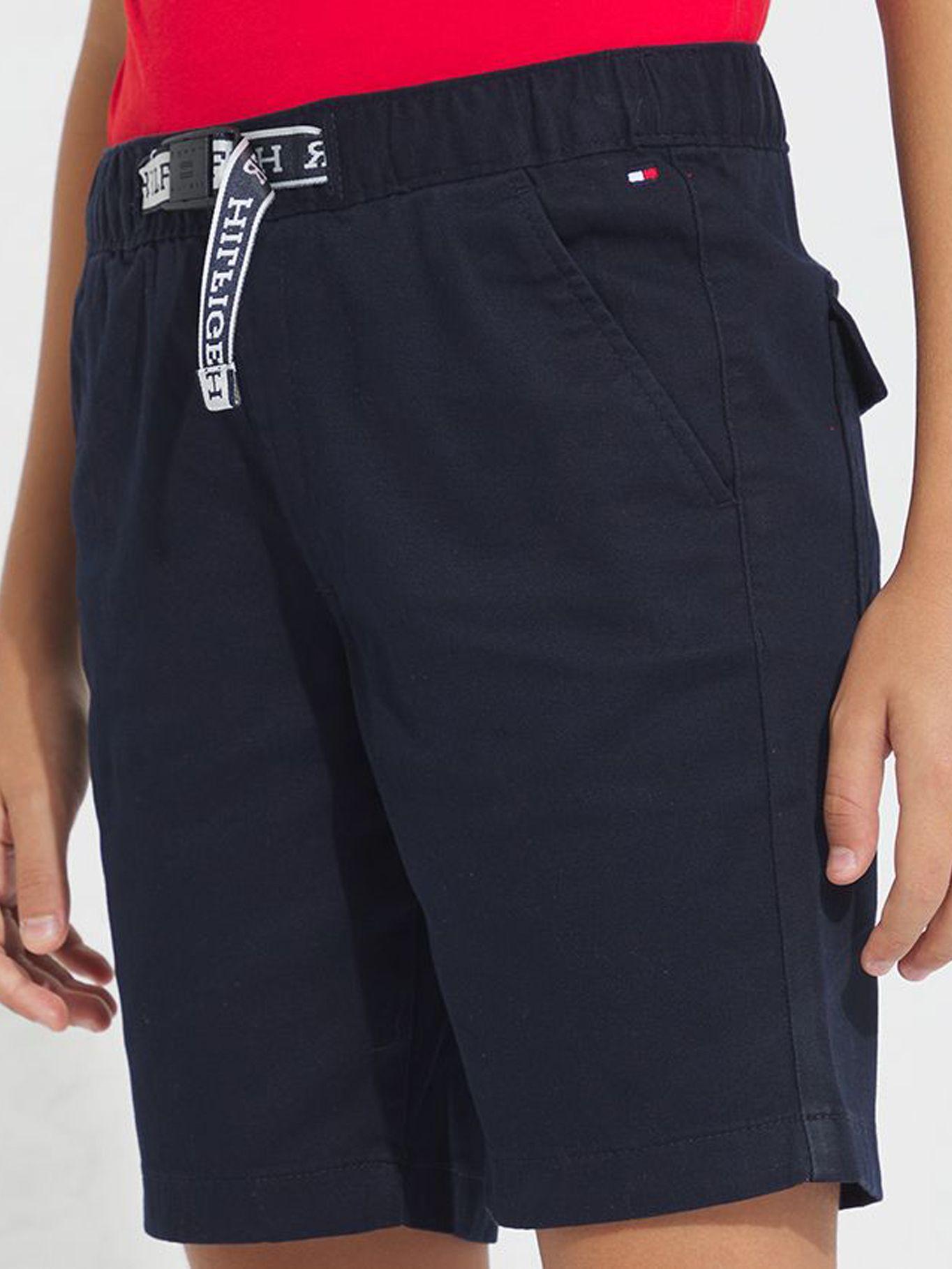Short Chino con Logo Monotype Azul Tommy Hilfiger-1