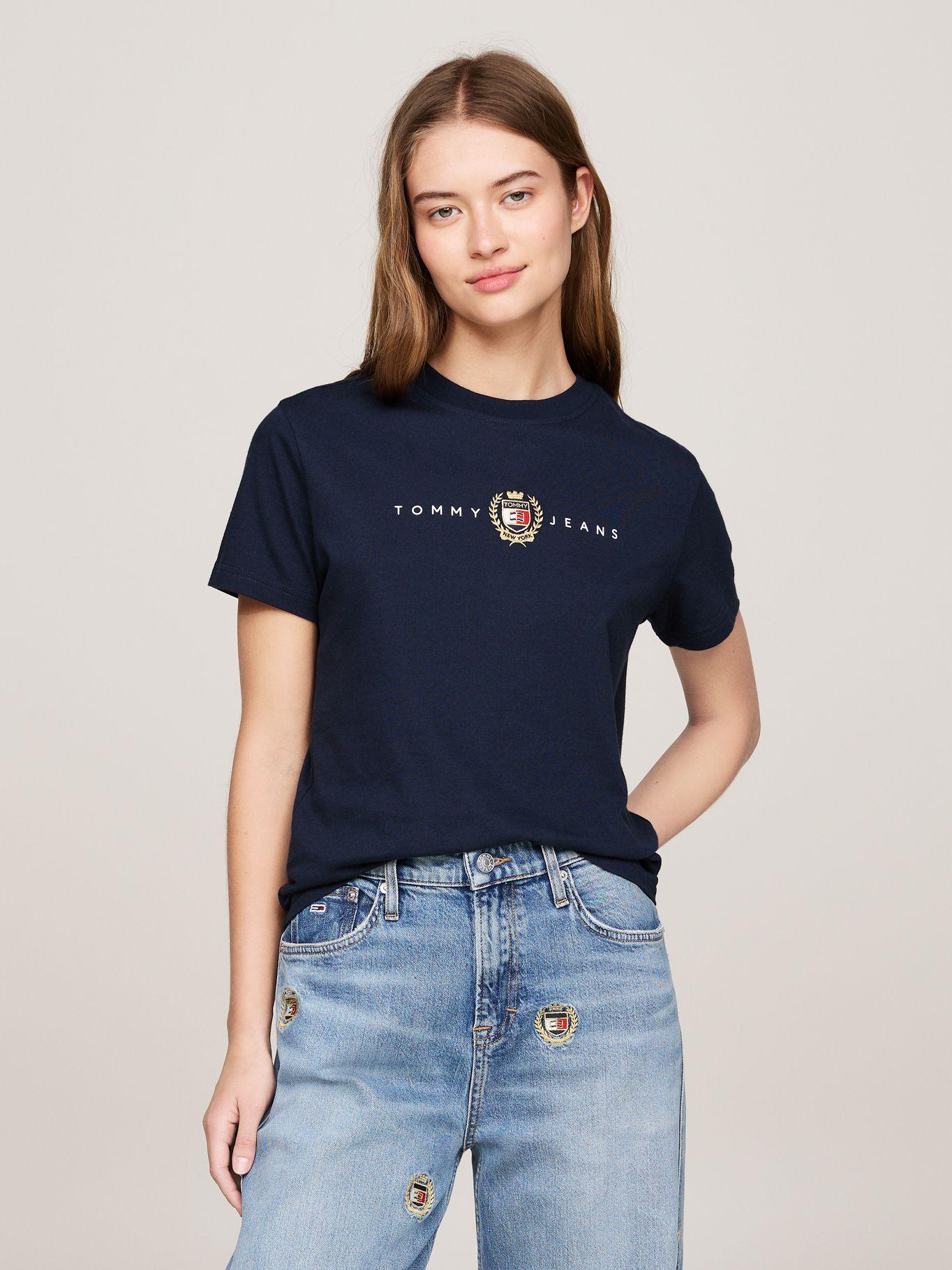 Polera Crest Linear Con Logo Azul Tommy Hilfiger-0