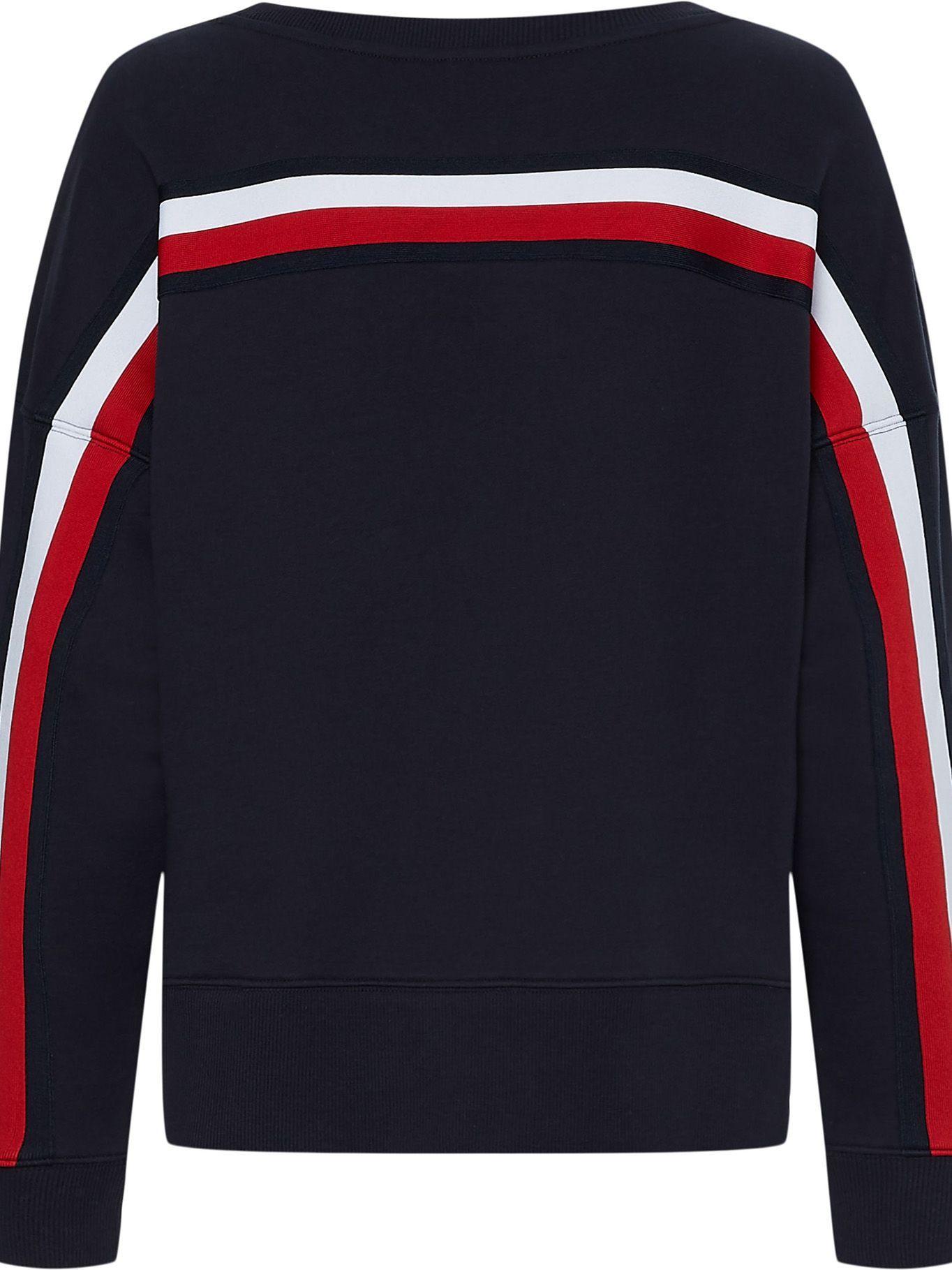 Polerón Relaxed Global Stripe Azul Tommy Hilfiger-1