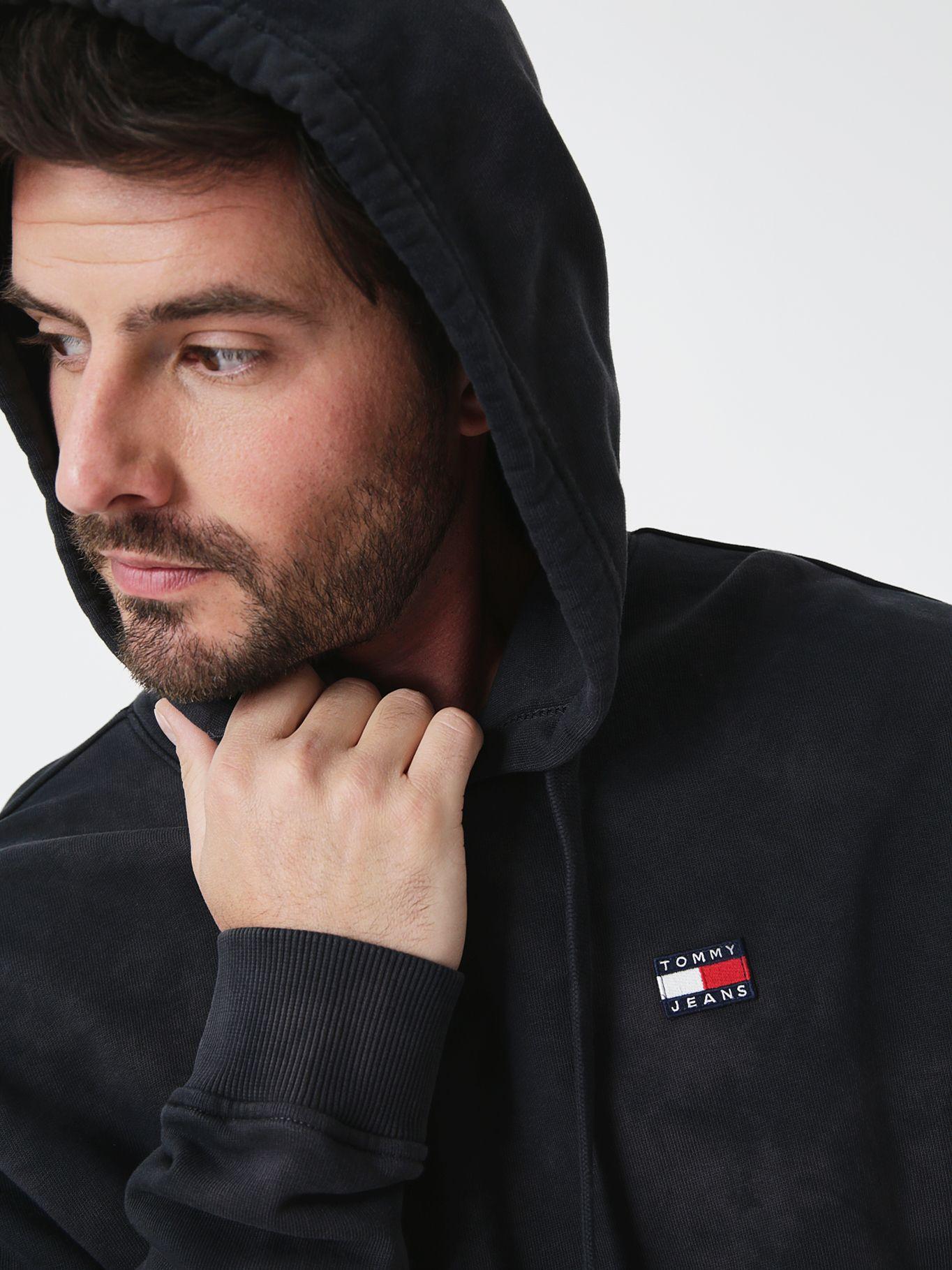 Polerón Con Gorro Y Logo Negro Tommy Jeans-3