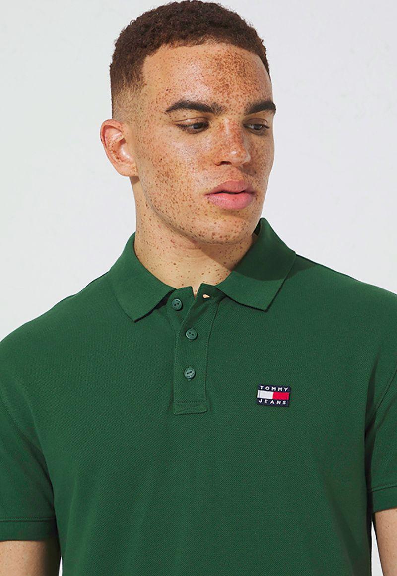 Polo Classic Con Parche Verde Tommy Jeans-3