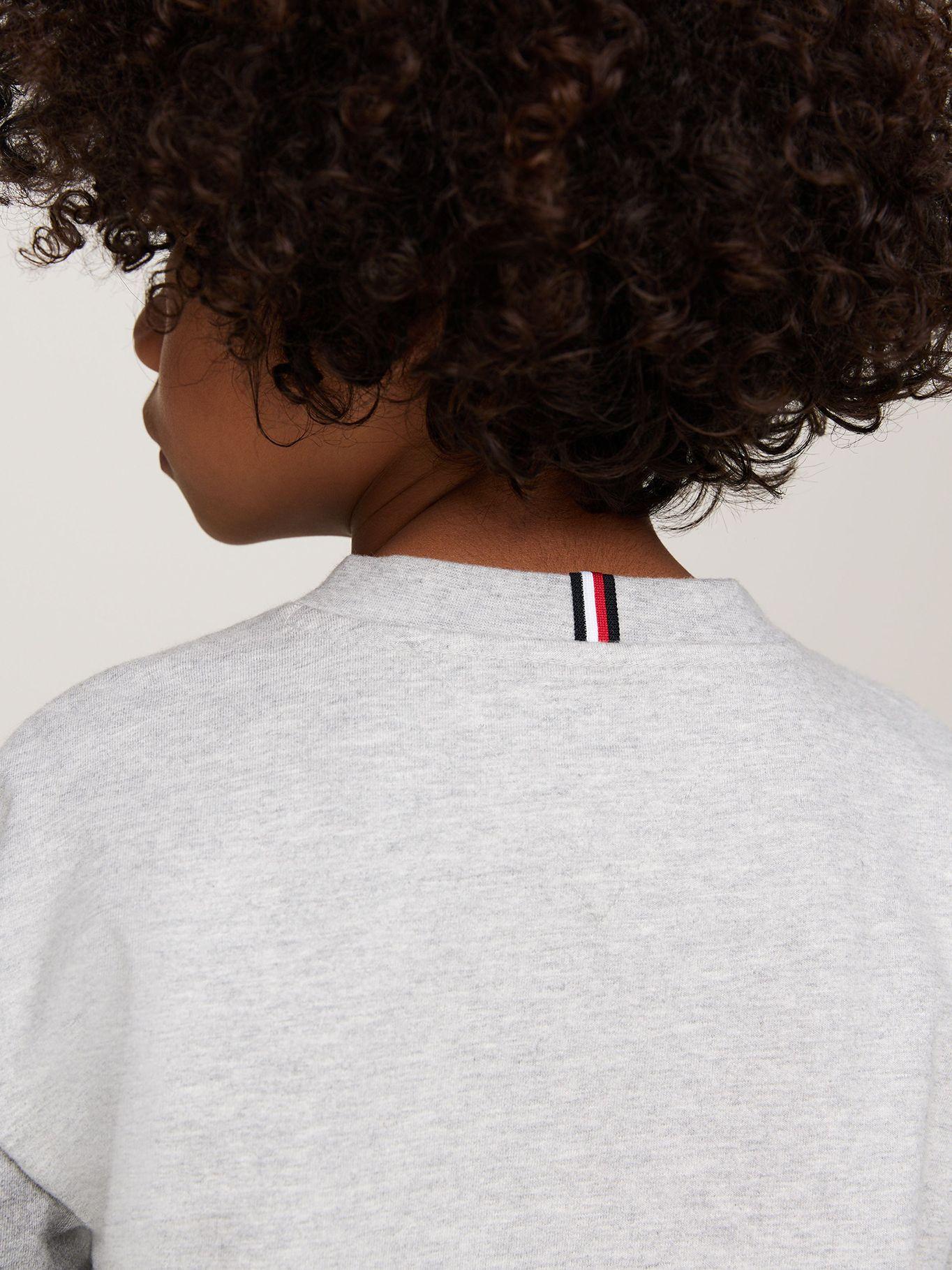 Polera Monotype Print Logo Gris Tommy Hilfiger-4