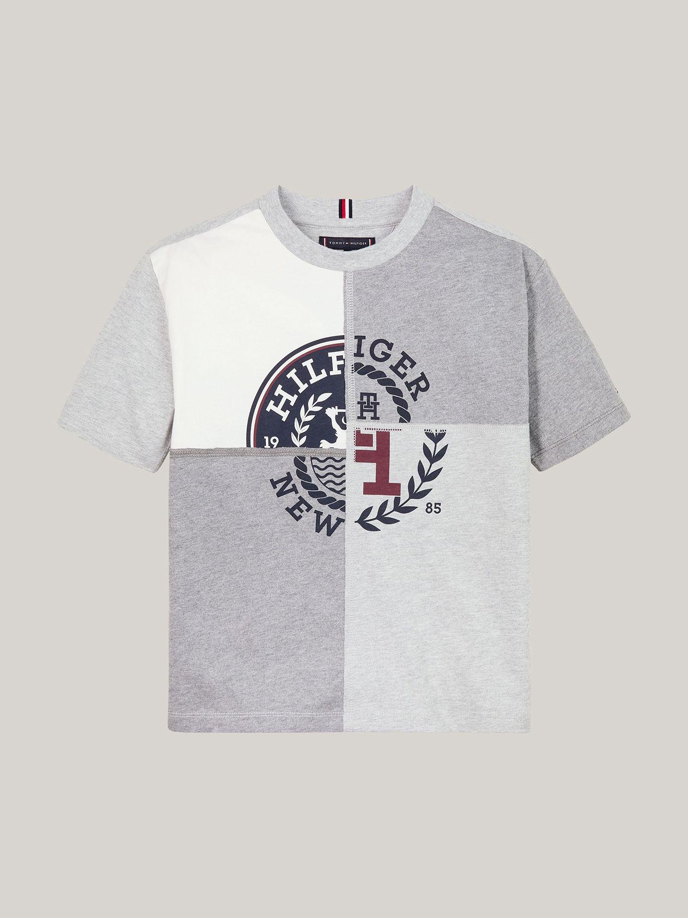Polera Monotype Print Logo Gris Tommy Hilfiger-5