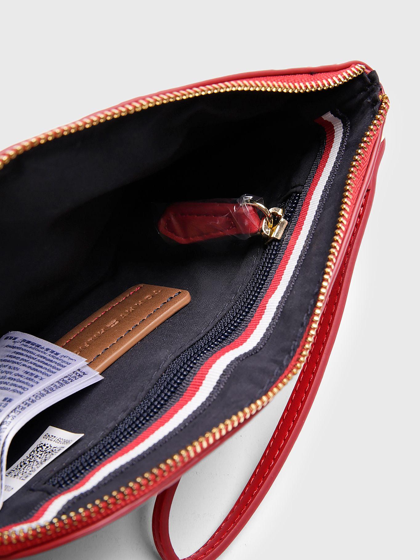 Tarjetero Con Cierre Print Tartán Rojo Tommy Hilfiger-2