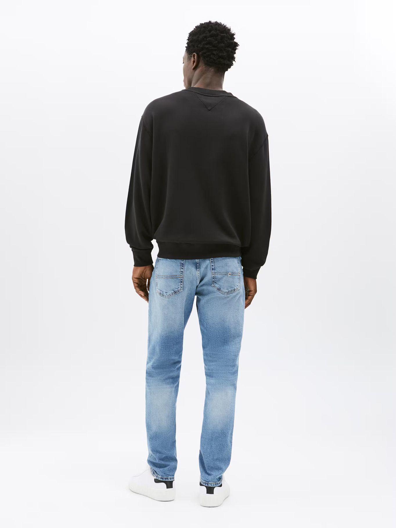 Polerón Varsity Tonal Logo Relaxed Negro Tommy Jeans-2