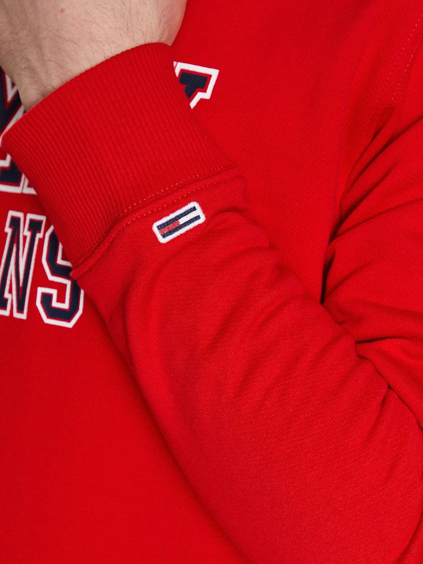 Polerón Regular Entry Graphic Rojo Tommy Jeans-4