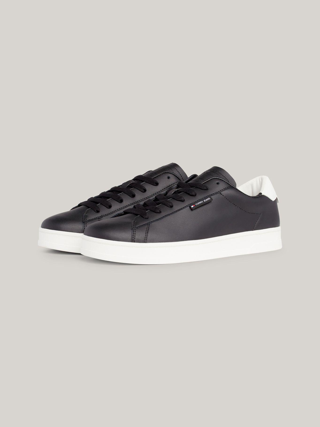 Zapatillas De Cuero Cupsole Logo Negro Tommy Hilfiger-0