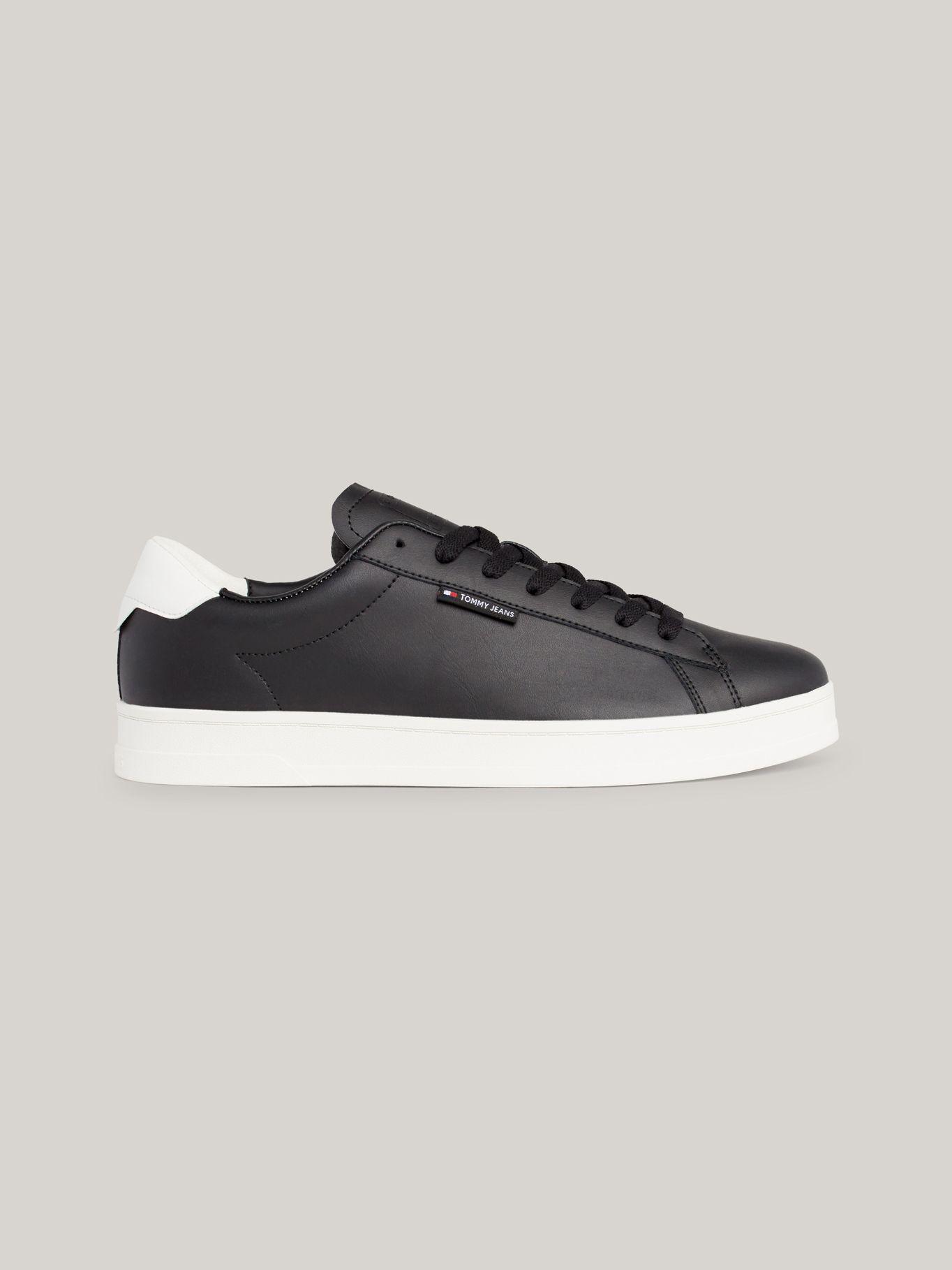 Zapatillas De Cuero Cupsole Logo Negro Tommy Hilfiger-4