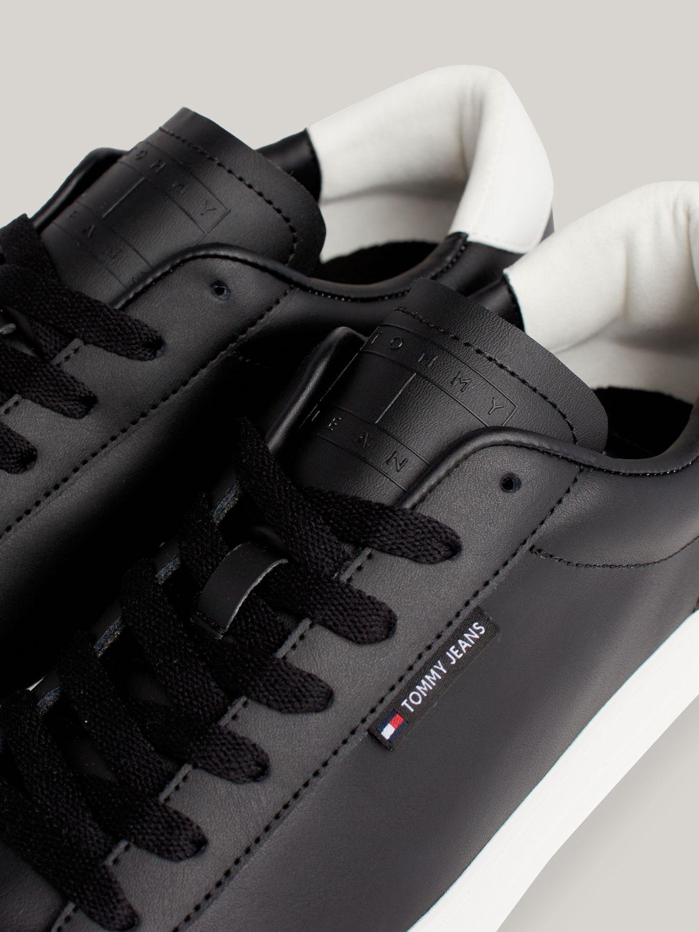 Zapatillas De Cuero Cupsole Logo Negro Tommy Hilfiger-6