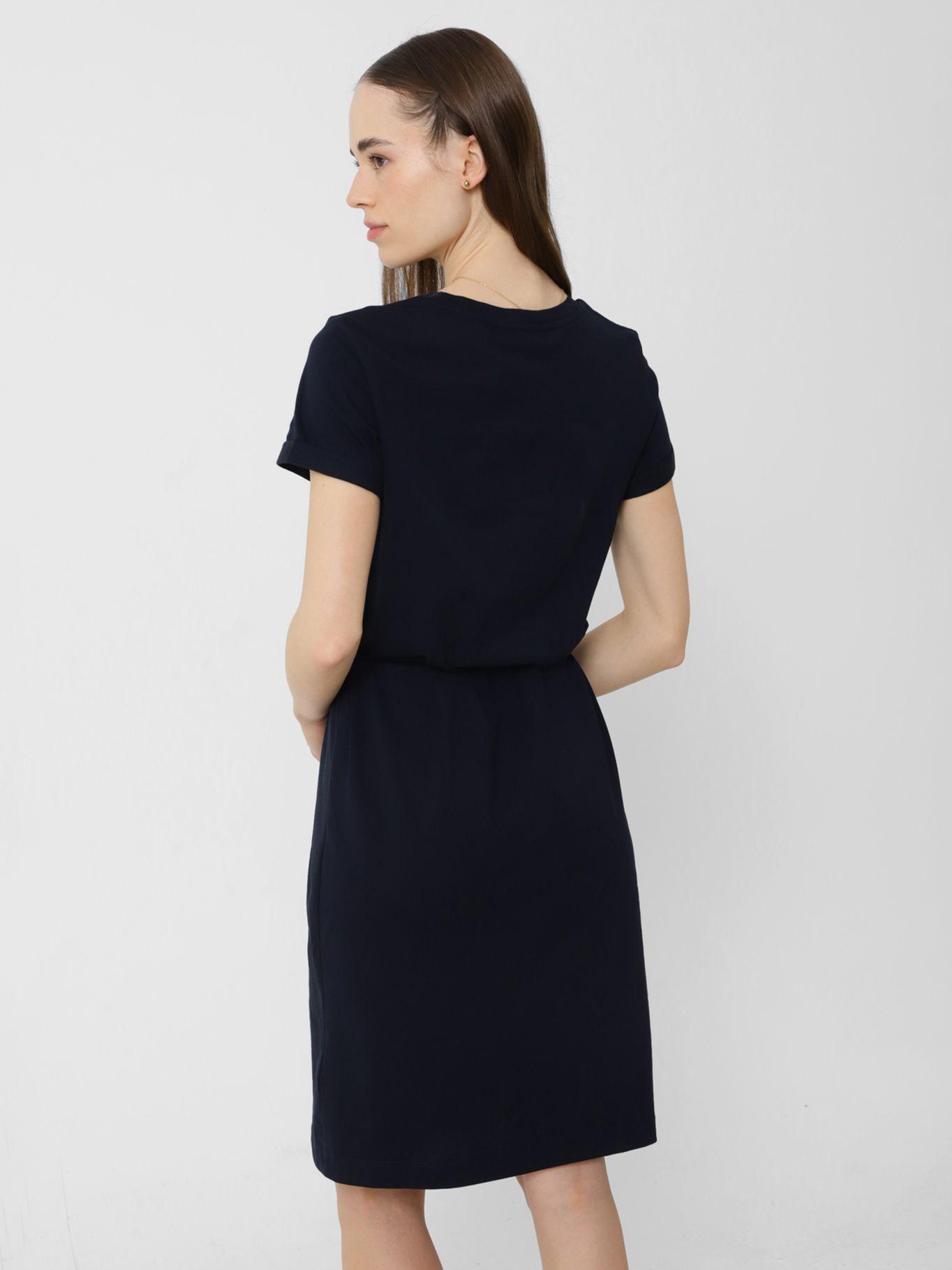 Vestido Regular Print Logo Azul Tommy Hilfiger-1