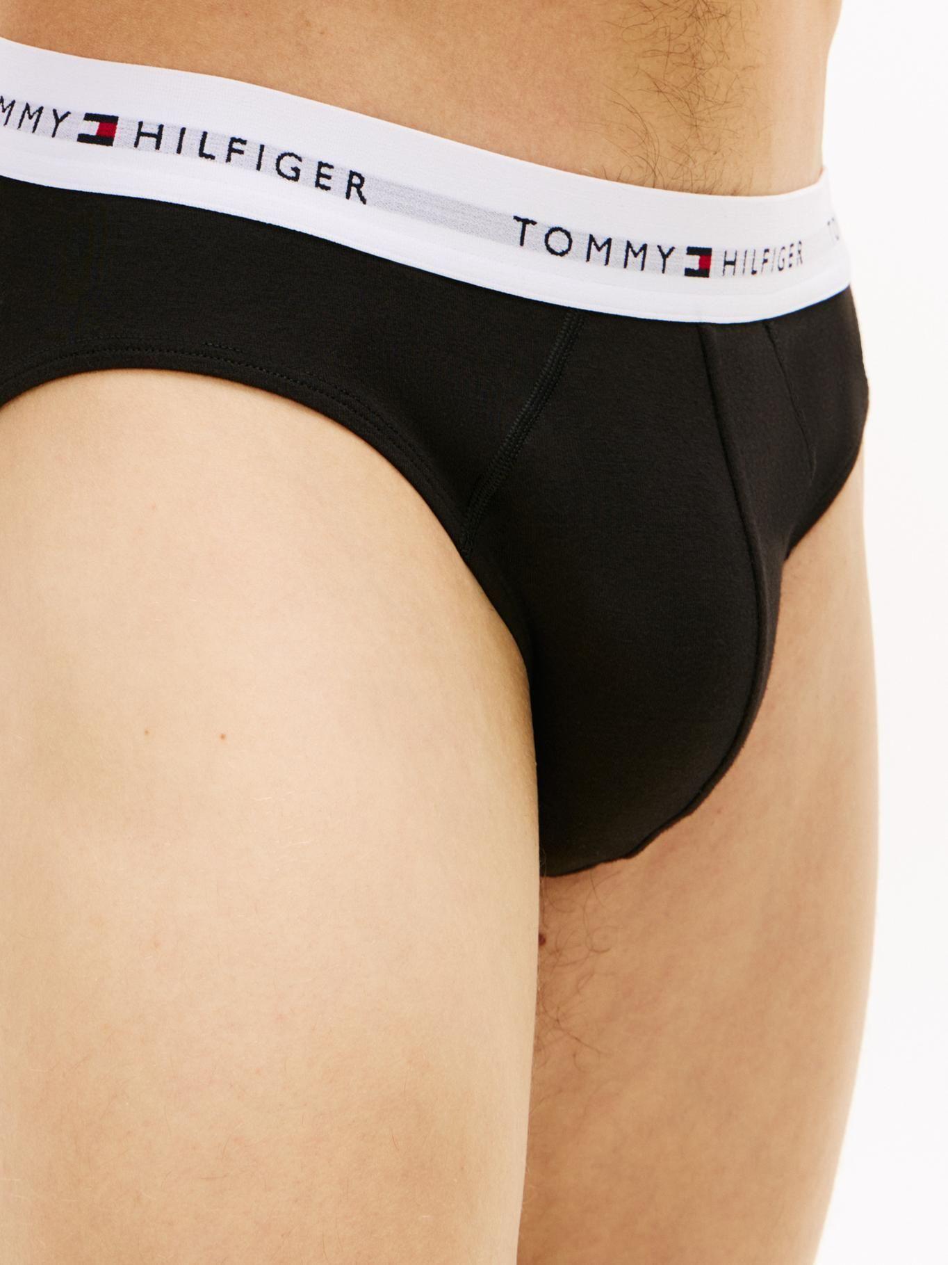 3 Pack Calzoncillo Slip Signature Negro Tommy Hilfiger-4