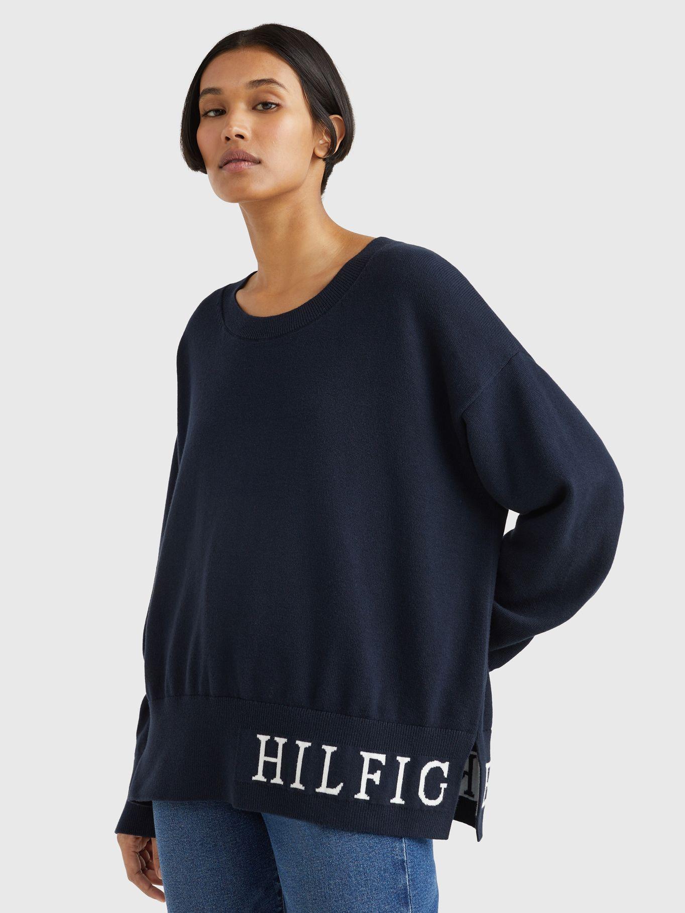 Sweater Graphic Logo Azul Tommy Hilfiger-0