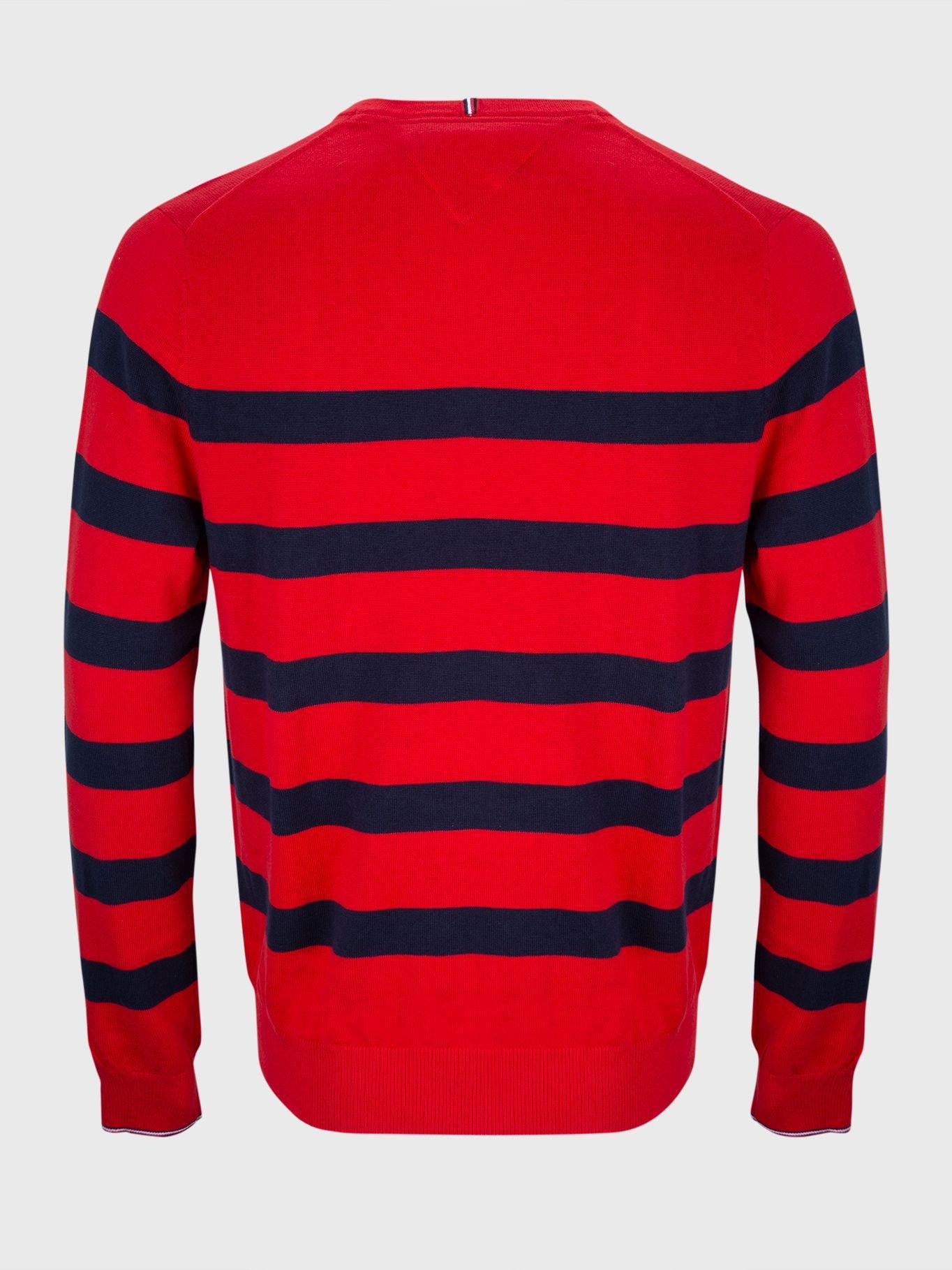 Sweater Diseño Stripe Rojo Tommy Hilfiger-1