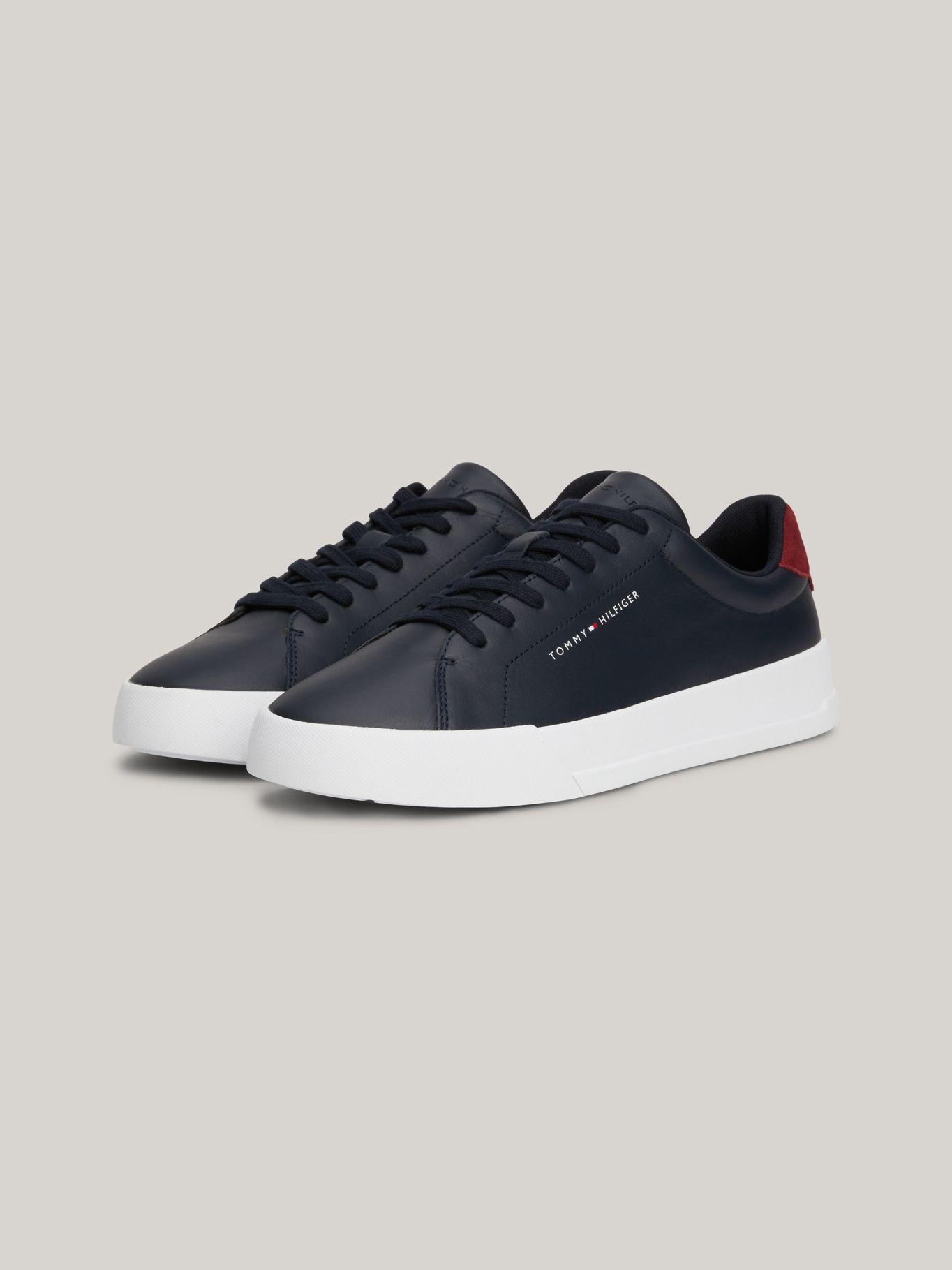 Zapatillas Court De Cuero
 Azul Tommy Hilfiger-0