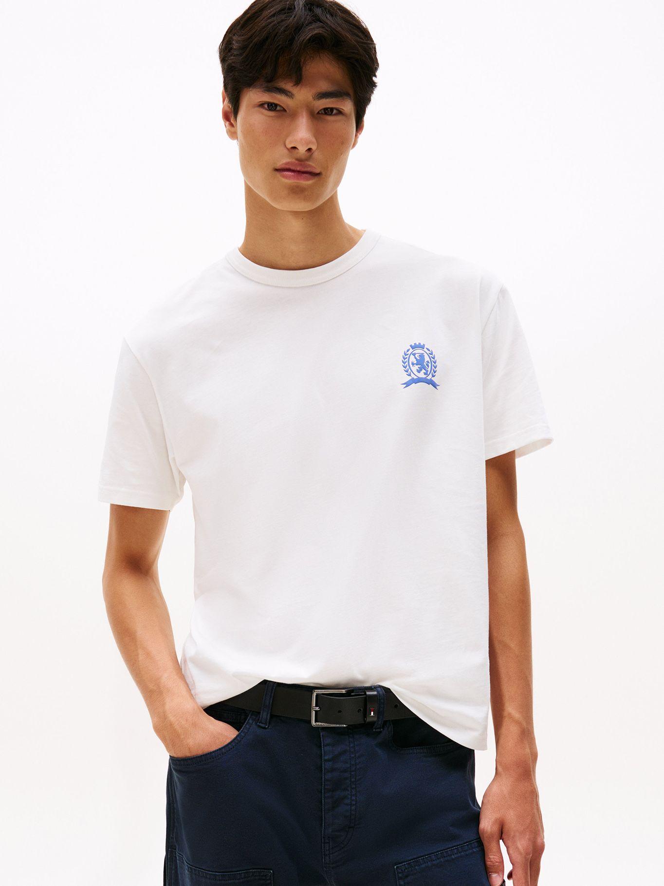 Polera Relaxed  Fit/ Crest Logo Blanco Tommy Jeans-0