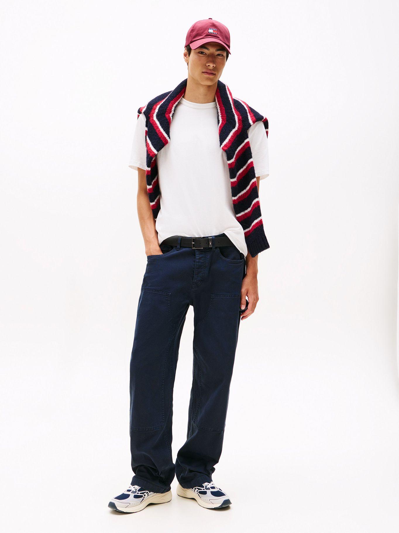 Polera Relaxed  Fit/ Crest Logo Blanco Tommy Jeans-1