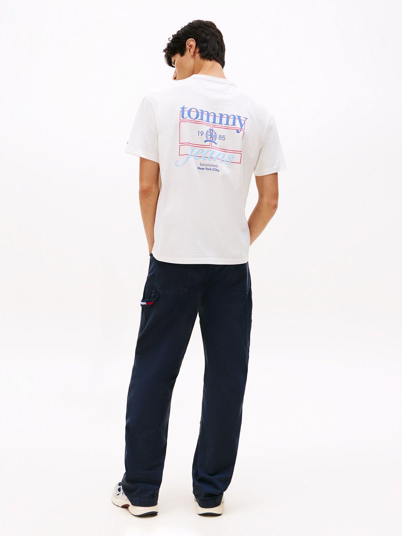 Polera Relaxed  Fit/ Crest Logo Blanco Tommy Jeans-2