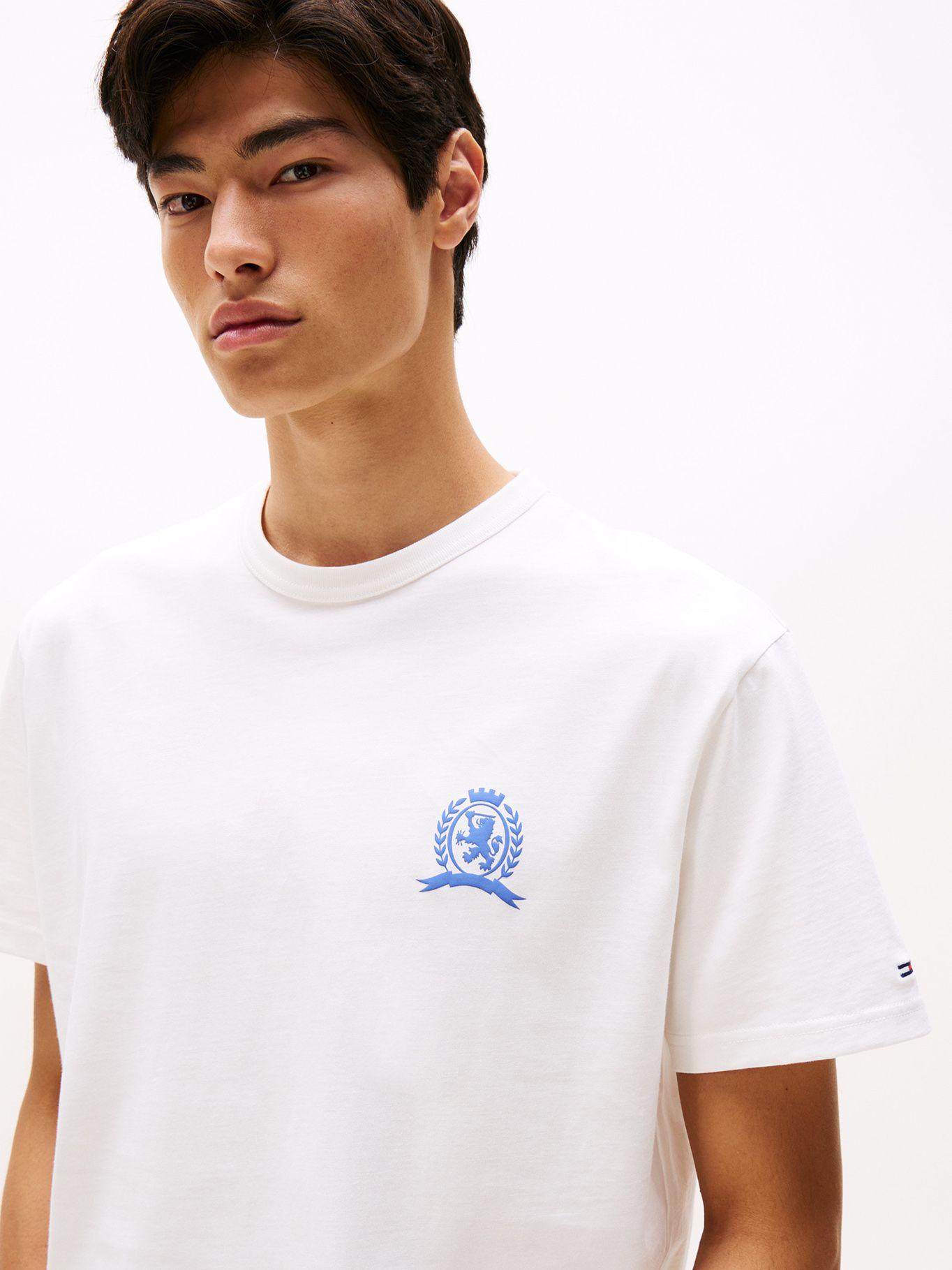 Polera Relaxed  Fit/ Crest Logo Blanco Tommy Jeans-3