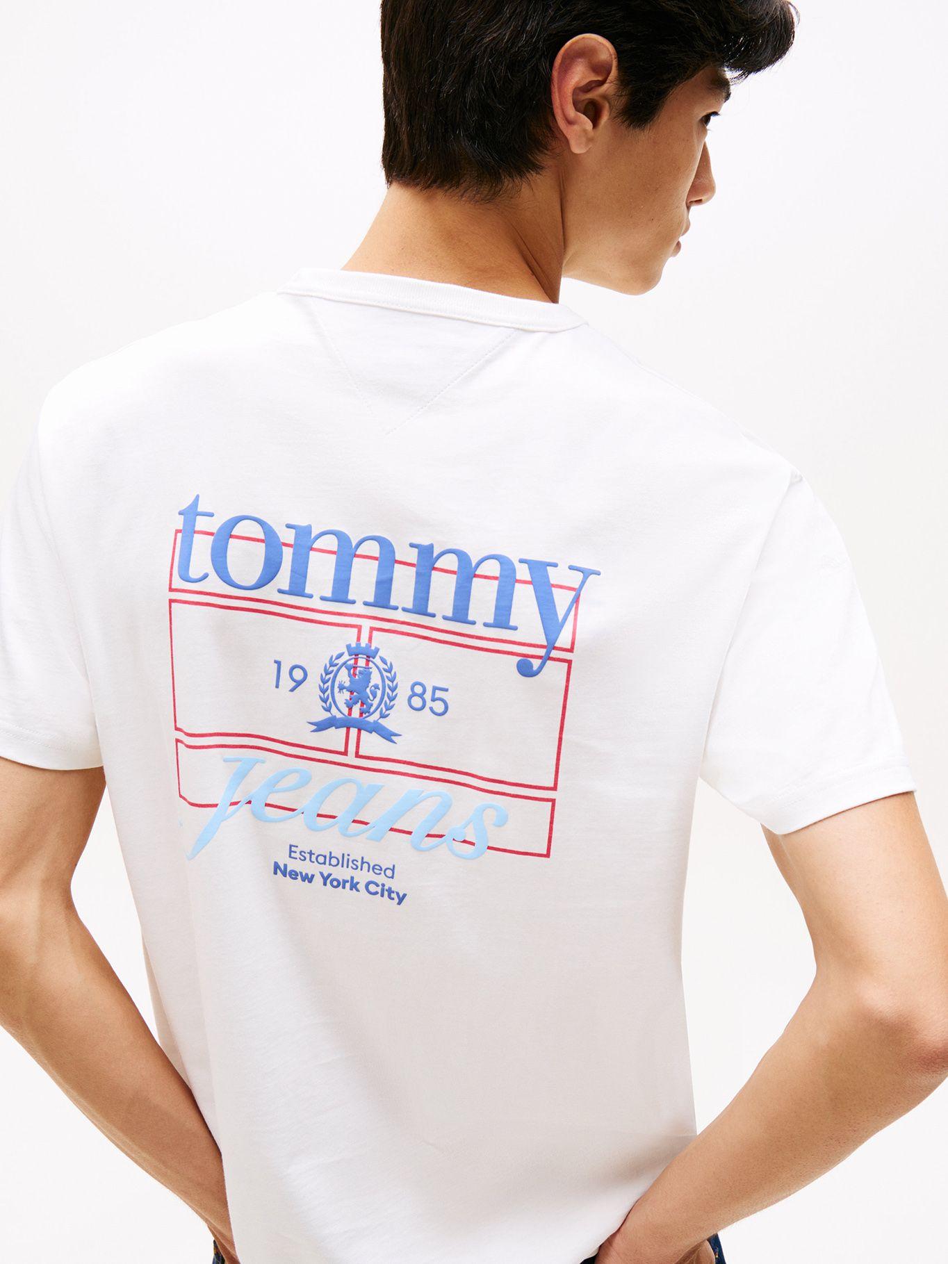 Polera Relaxed  Fit/ Crest Logo Blanco Tommy Jeans-4