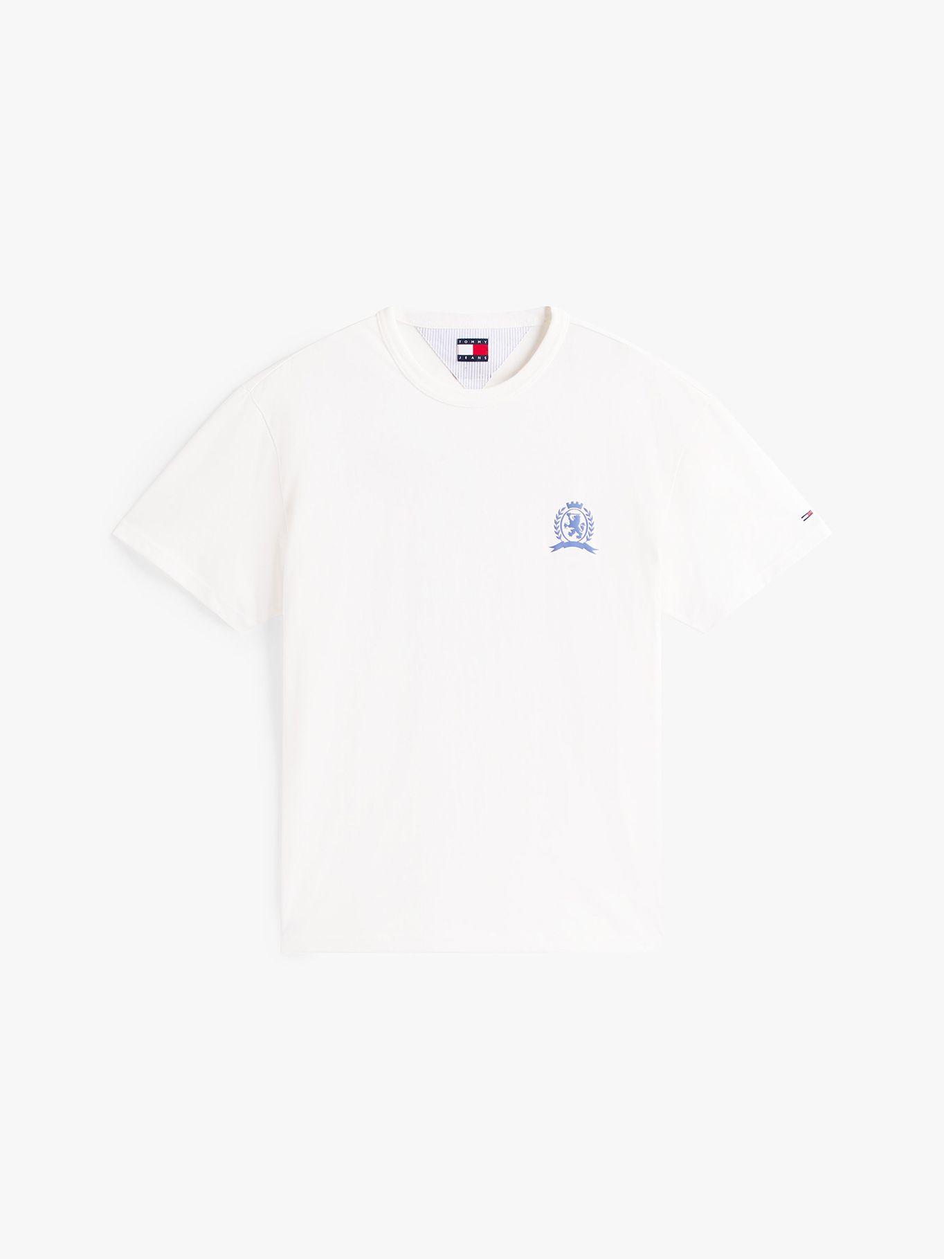 Polera Relaxed  Fit/ Crest Logo Blanco Tommy Jeans-5
