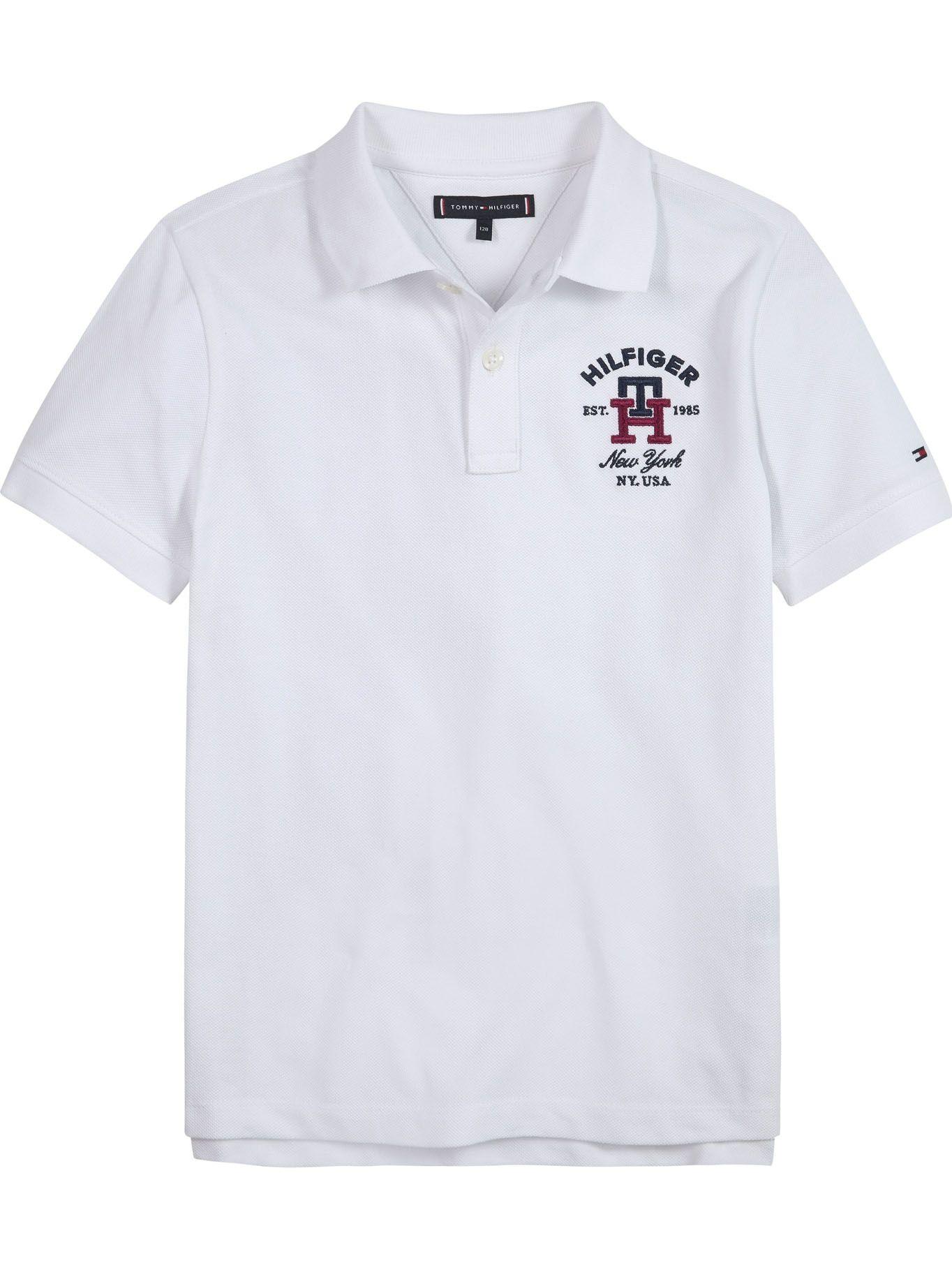 Polo Logo Monogram Blanco Tommy Hilfiger-0