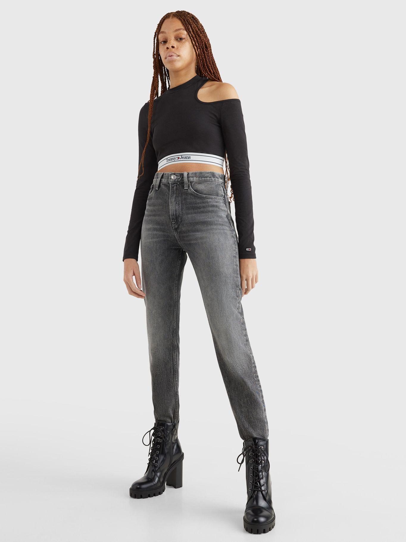 Polera Cut Out Con Logo Negro Tommy Hilfiger-1