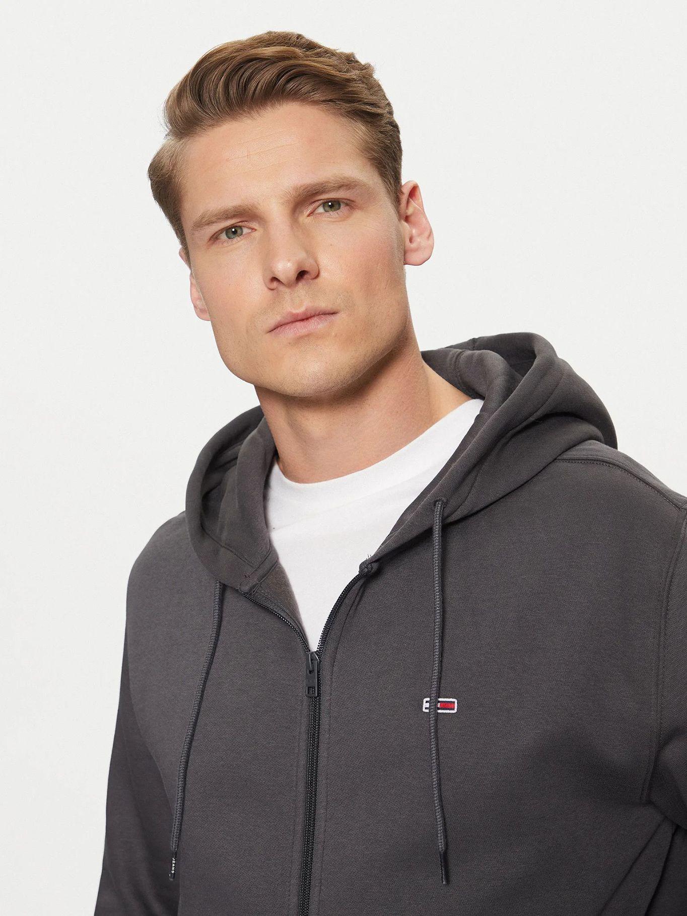 Polerón Hoodie Cierre Cremallera PT2 Gris Tommy Jeans-3