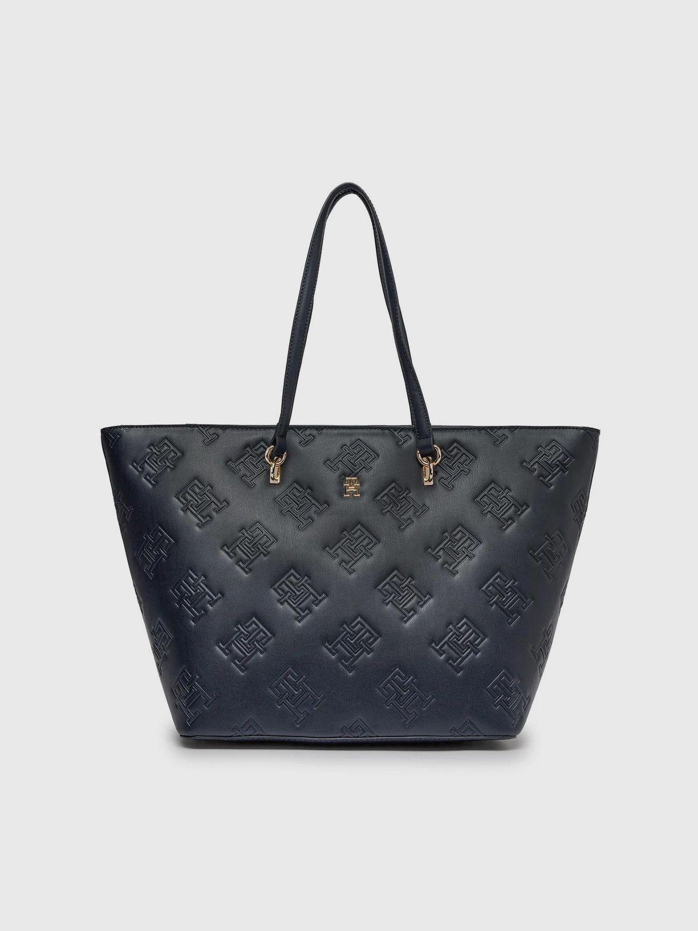 Tote Refined Monogran Azul Tommy Hilfiger-0