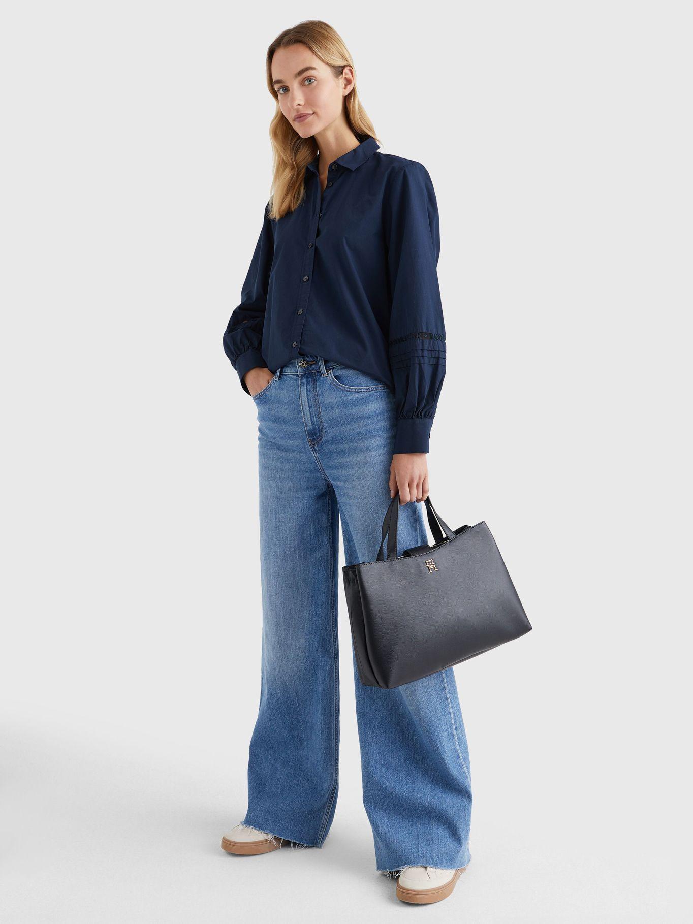 Cartera Casual Con Logo Y Stipe Negro Tommy Hilfiger-4