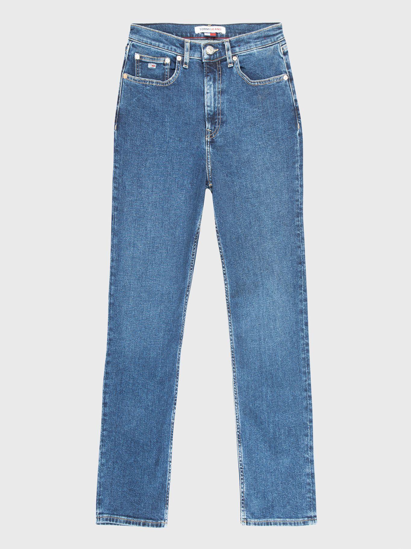 Jeans Harper Straight De Talle Alto Azul Tommy Hilfiger-0