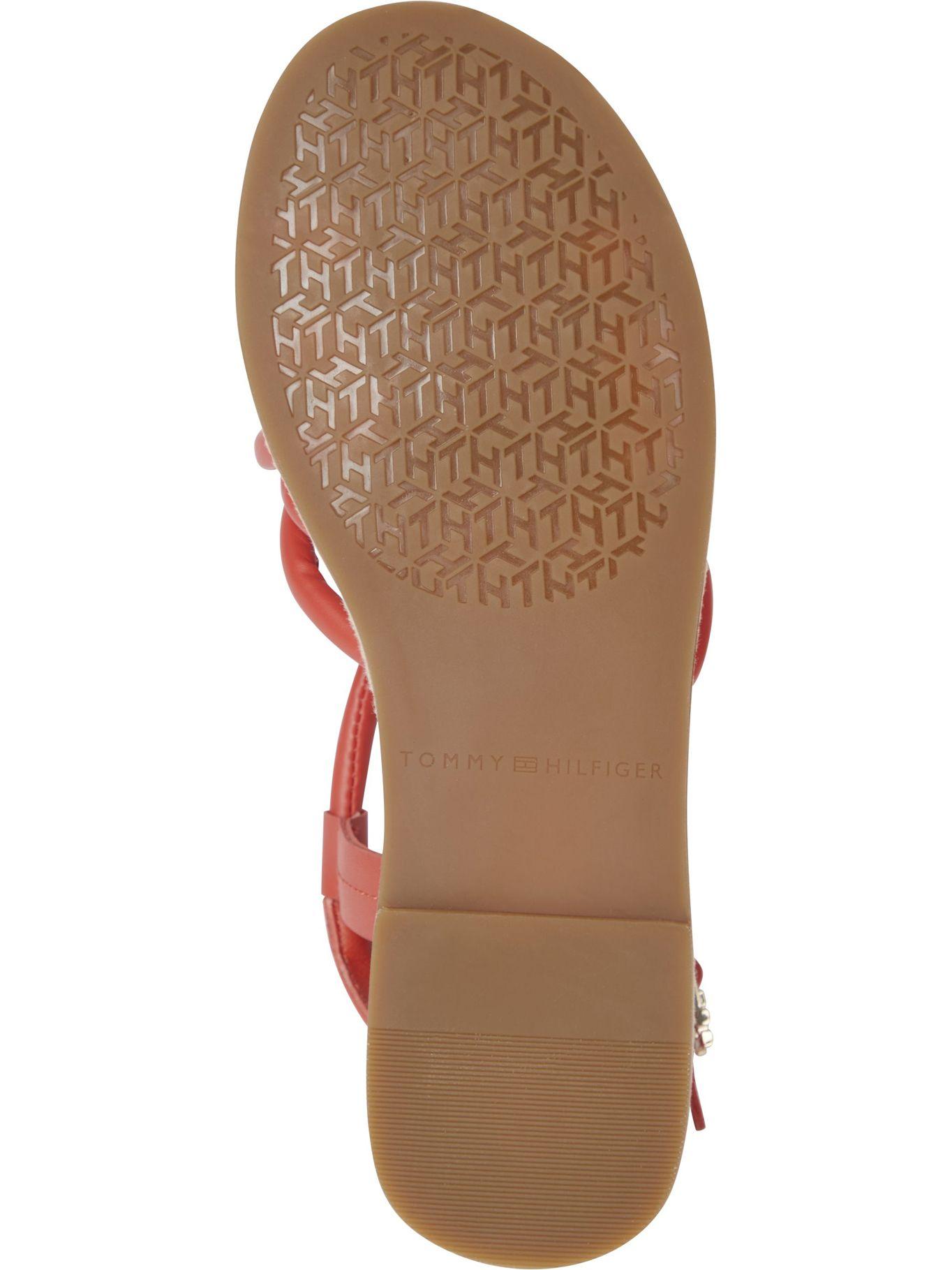 Sandalias Con Hebilla Rojo Tommy Hilfiger JN2-3