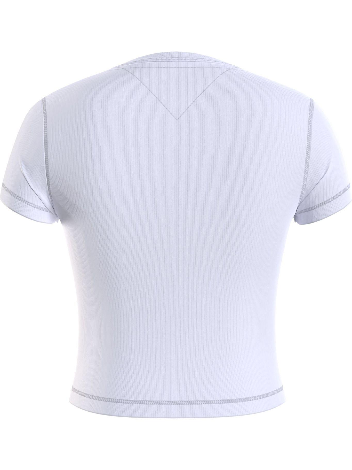 Polera Baby Cropped Con Parche Blanco Tommy Hilfiger-1