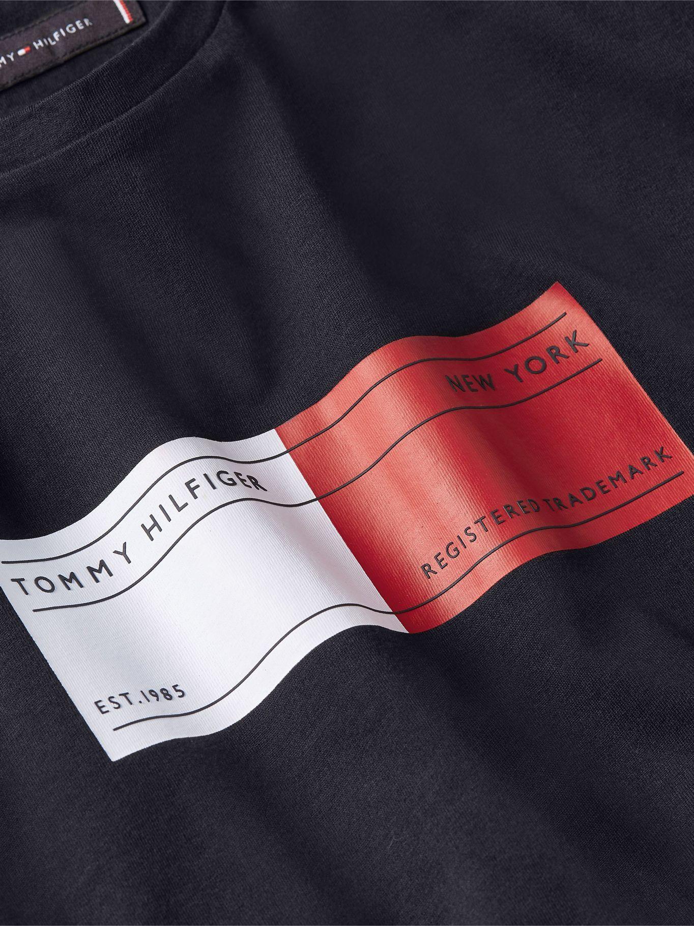 Polera Box Logo Organic Cotton Azul Tommy Hilfiger-4