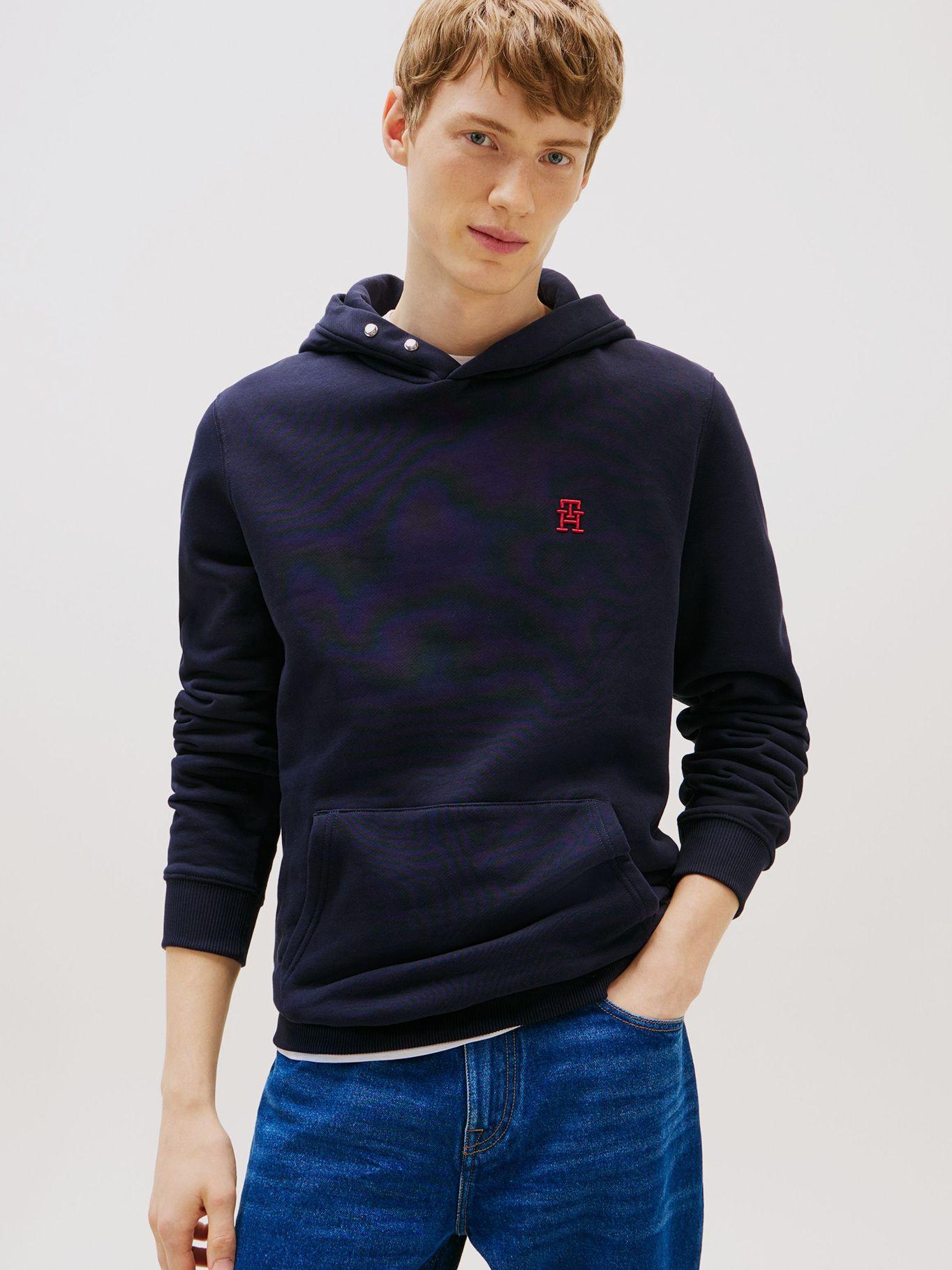 Polerón Hoodie Monograma Th Azul Tommy Hilfiger-0