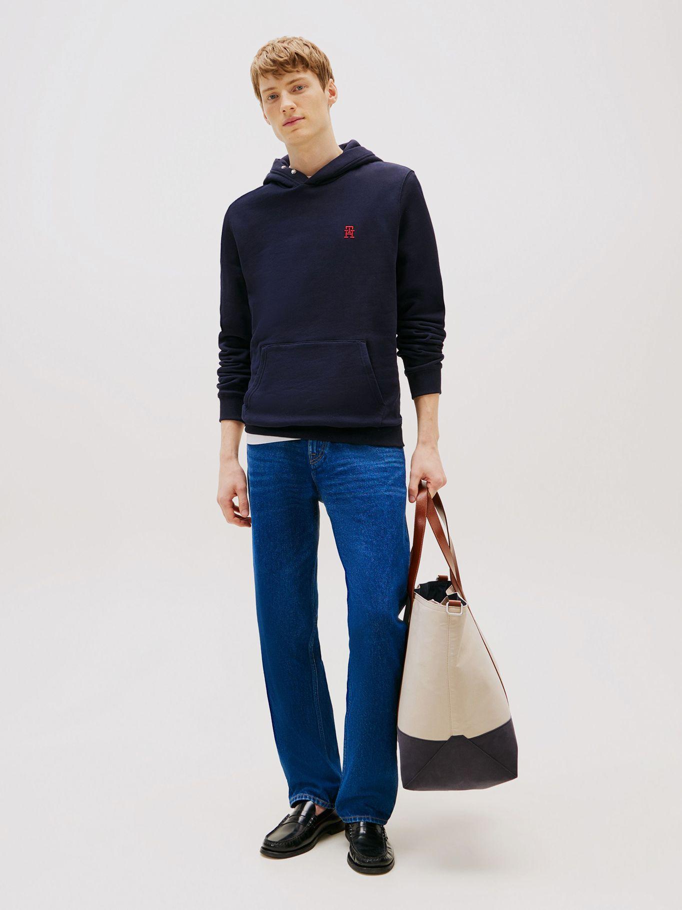 Polerón Hoodie Monograma Th Azul Tommy Hilfiger-1