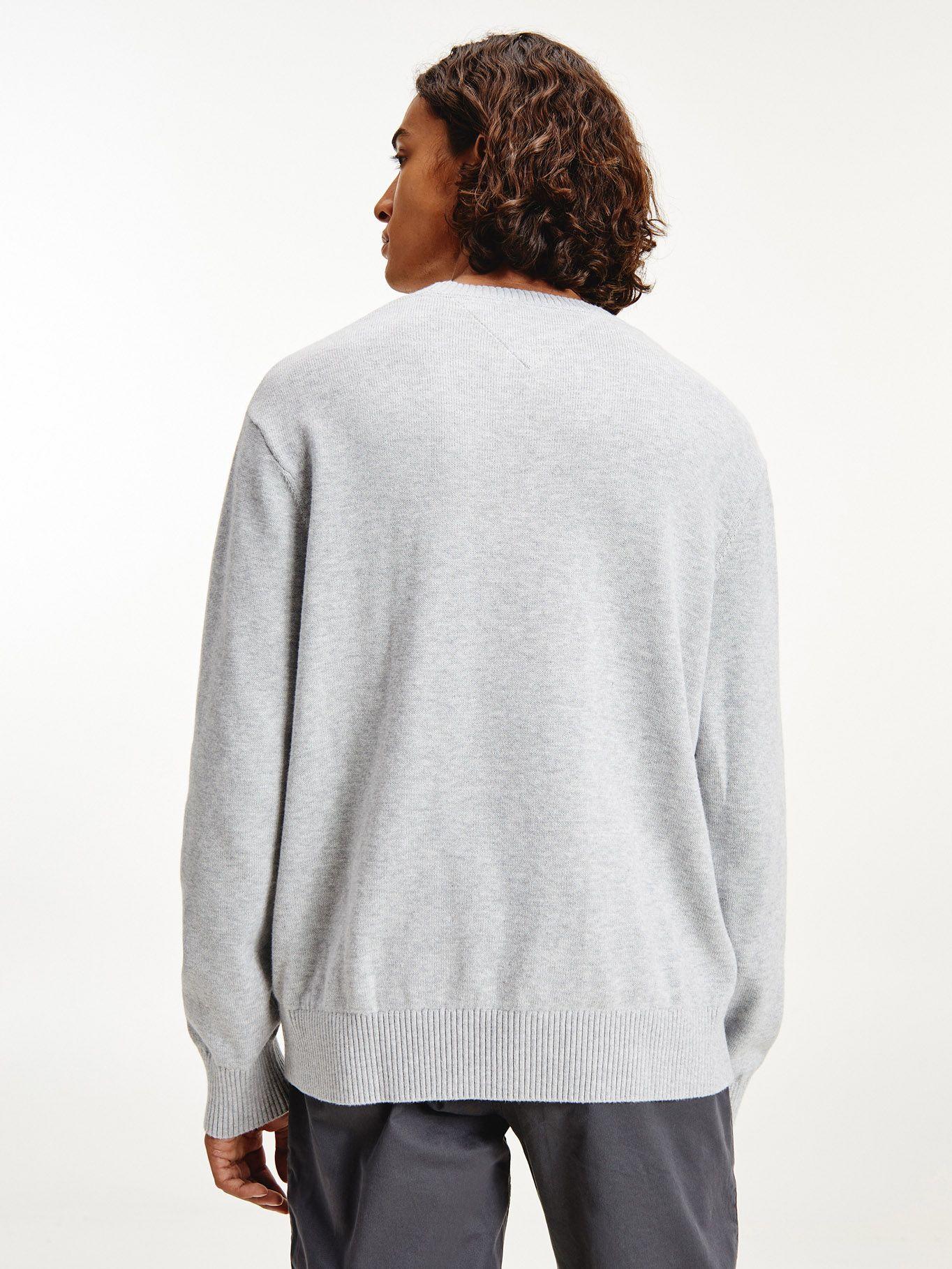 Sweater Branded C-Neck Gris Hombre Tommy Jeans-1