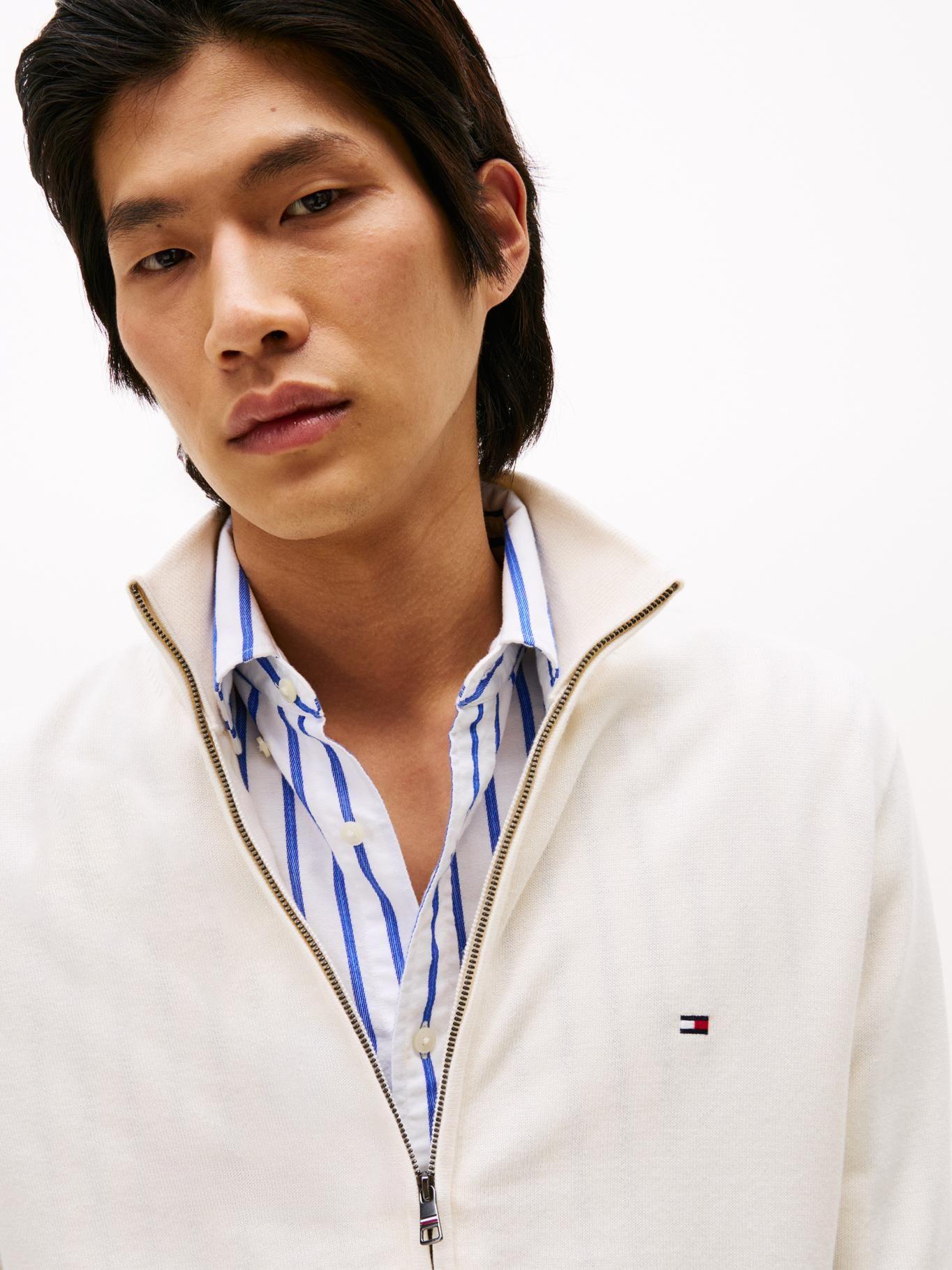 Sweater Essential Cierre Beige Tommy Hilfger-3