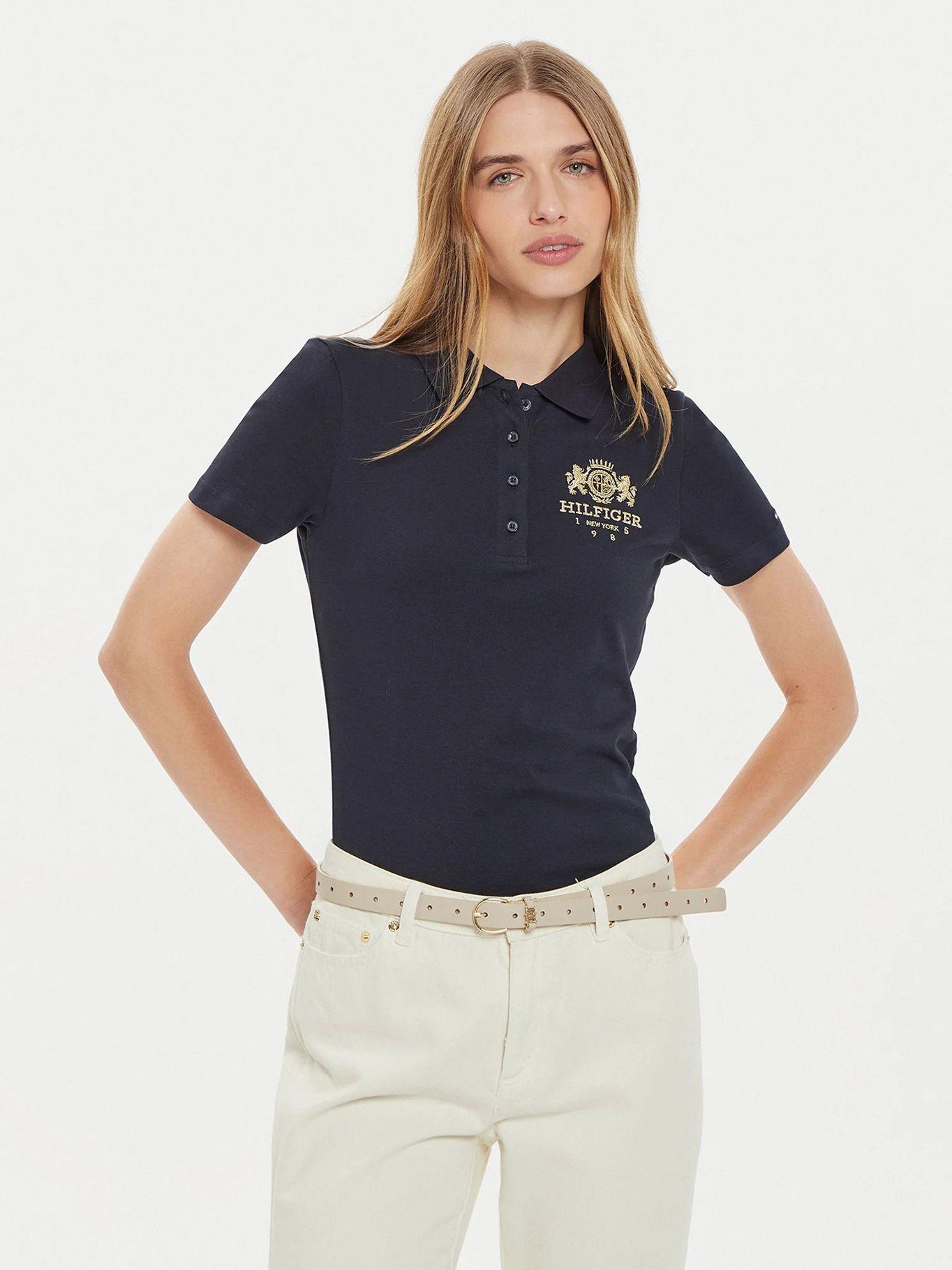 Polo Varsity Crest Slim Fit Azul Tommy Hilfiger-0