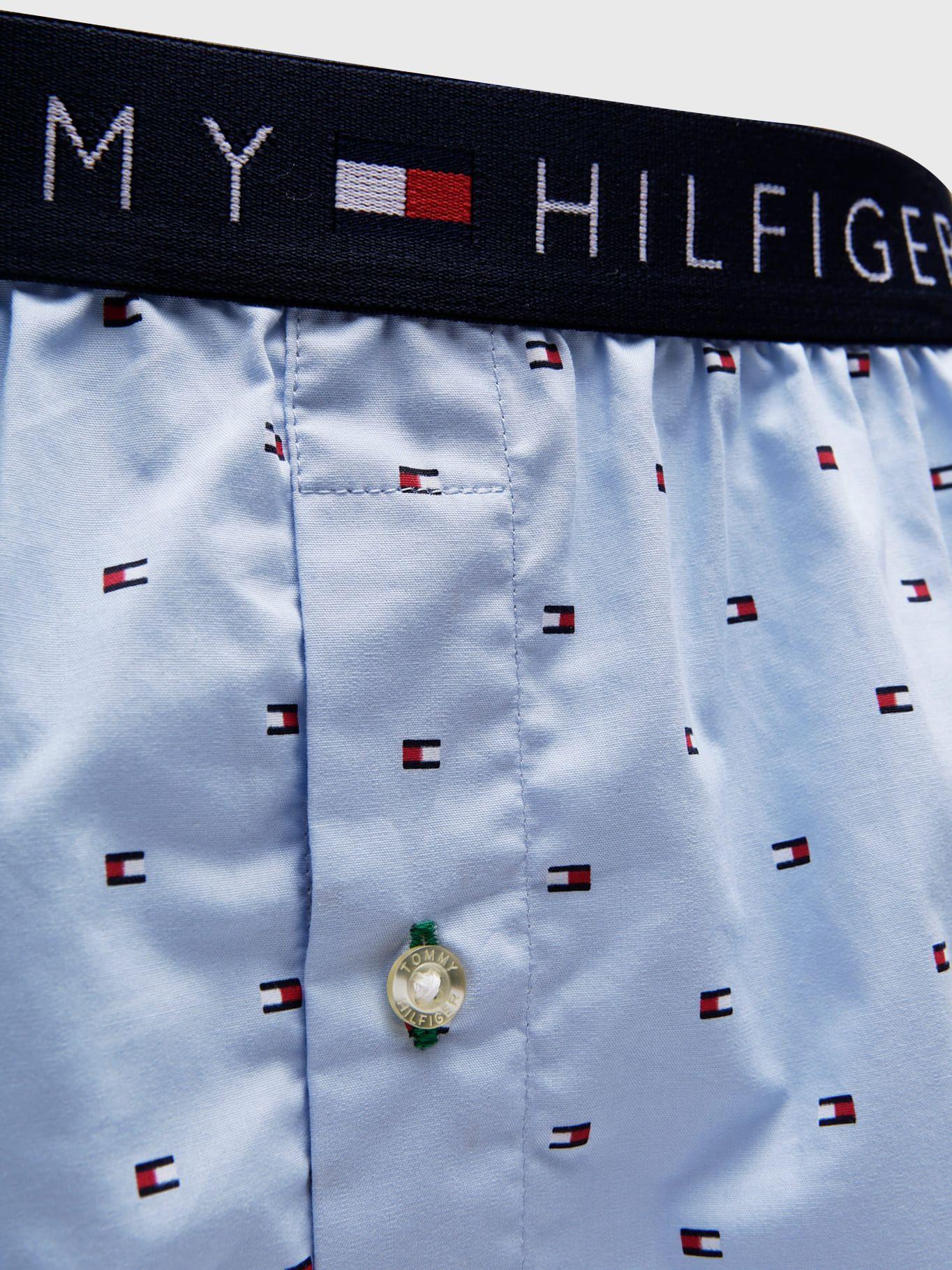 Bóxer Con Print De Banderas Celeste Tommy Hilfiger-2