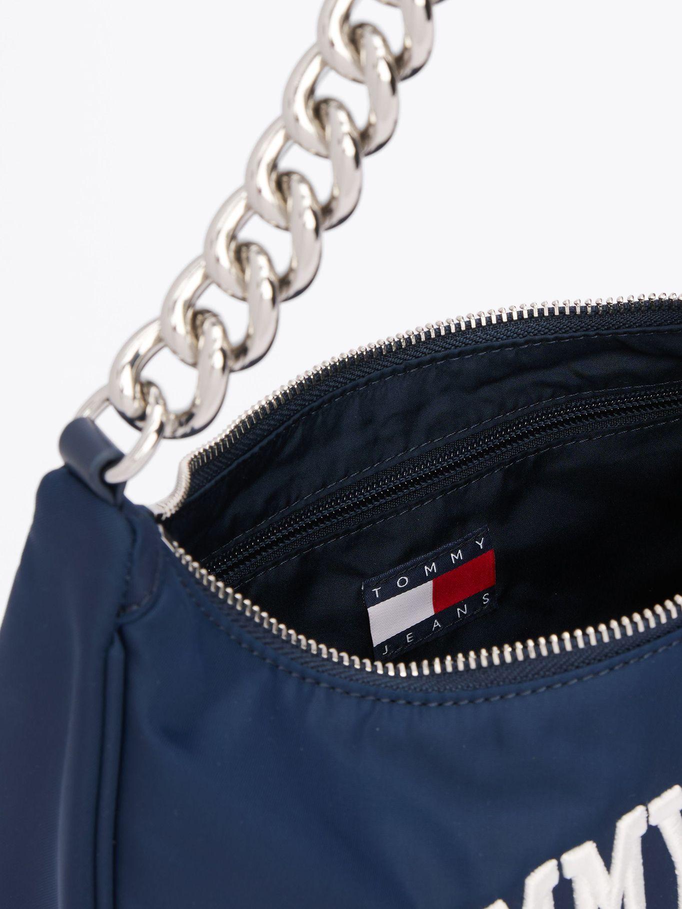 Cartera Iconic Con Correa De Cadena Azul Tommy Jeans-2